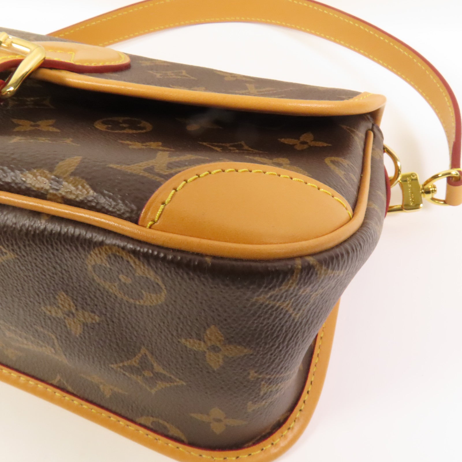 LOUIS VUITTON Monogram Diane金扣手挽肩背兩用袋