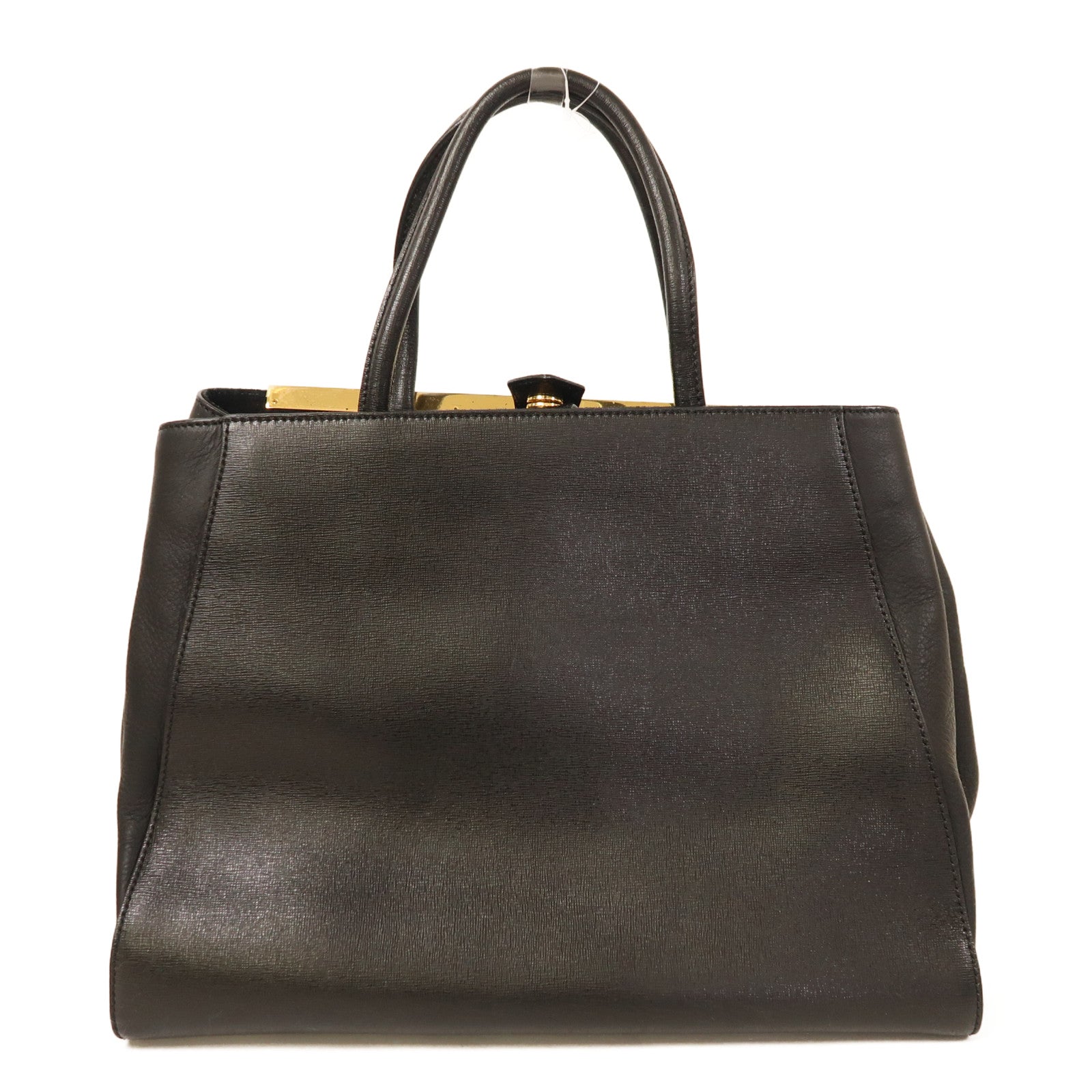 FENDI 【激減優惠】牛皮皮革2 Jours金扣手挽肩背兩用袋黑色