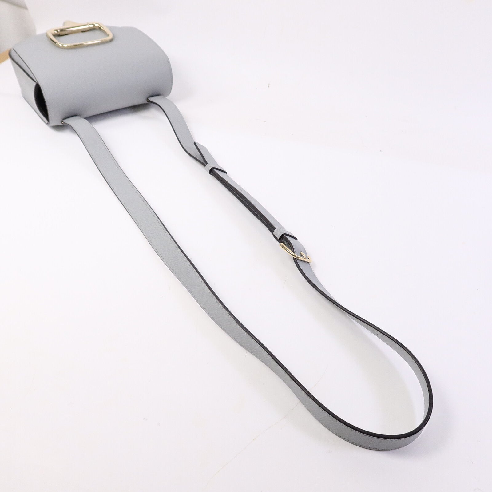 HERMES Epsom皮革Della Cavalleria Mini肩背袋Blue Glacier