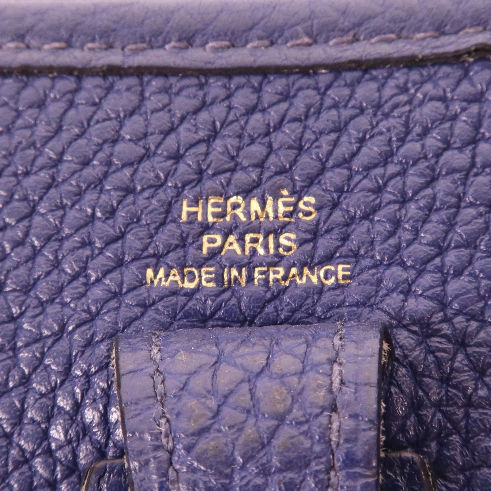 HERMES Clemence皮革Evelyne TPM金扣肩背袋