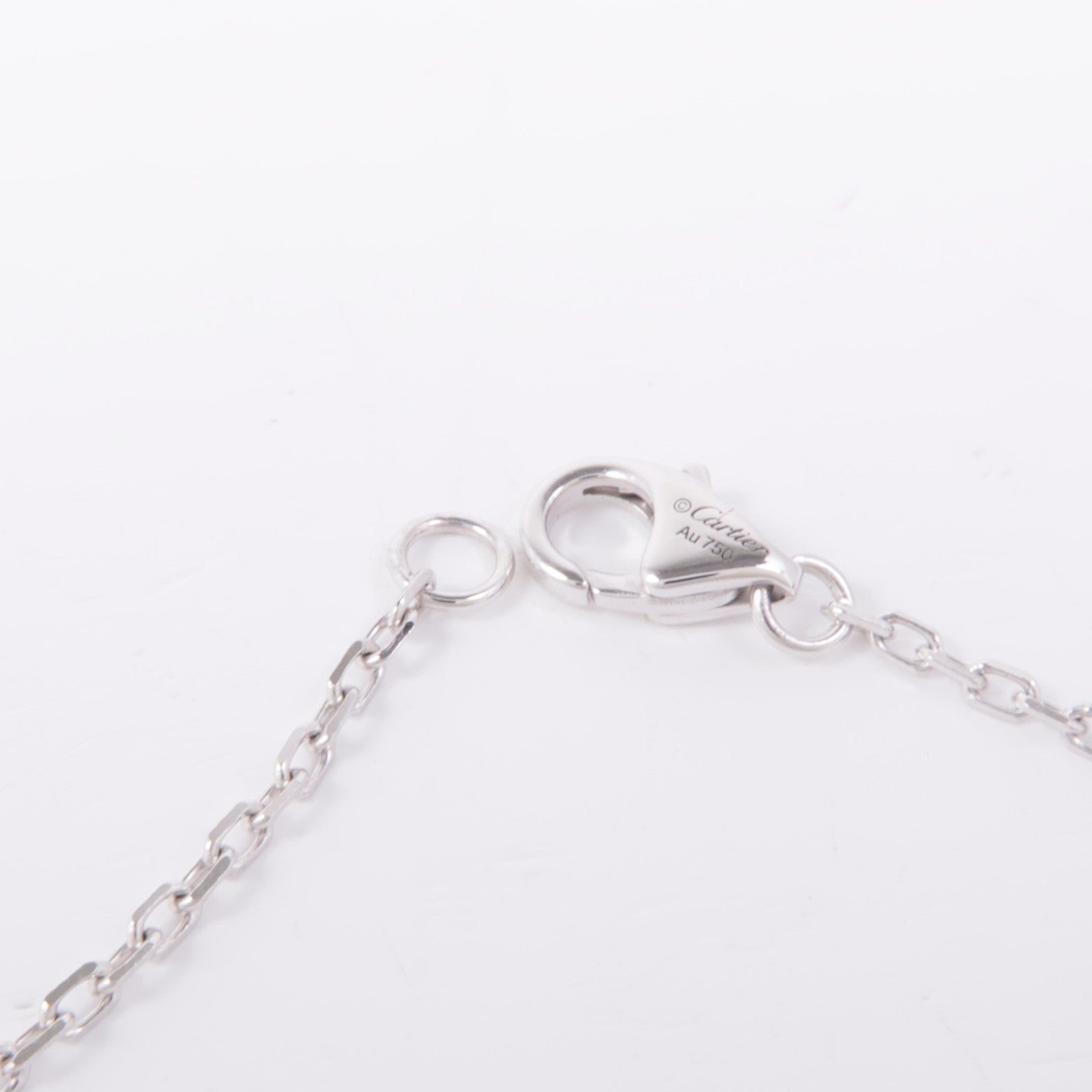 CARTIER 18K白金Love Diamond Necklace鑽石項鍊