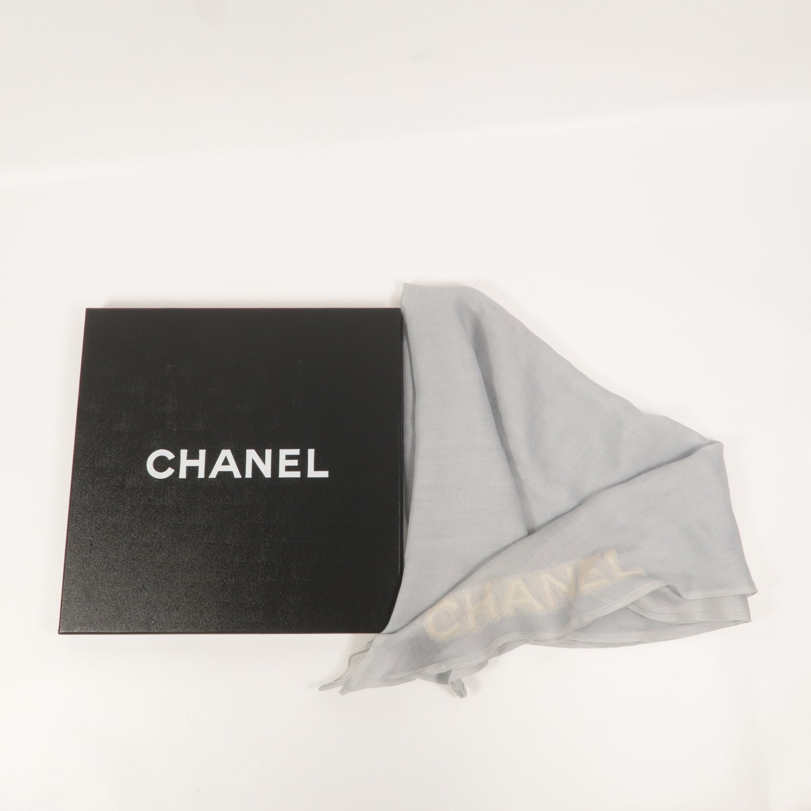 CHANEL 羊絨/絲質Scarf圍巾