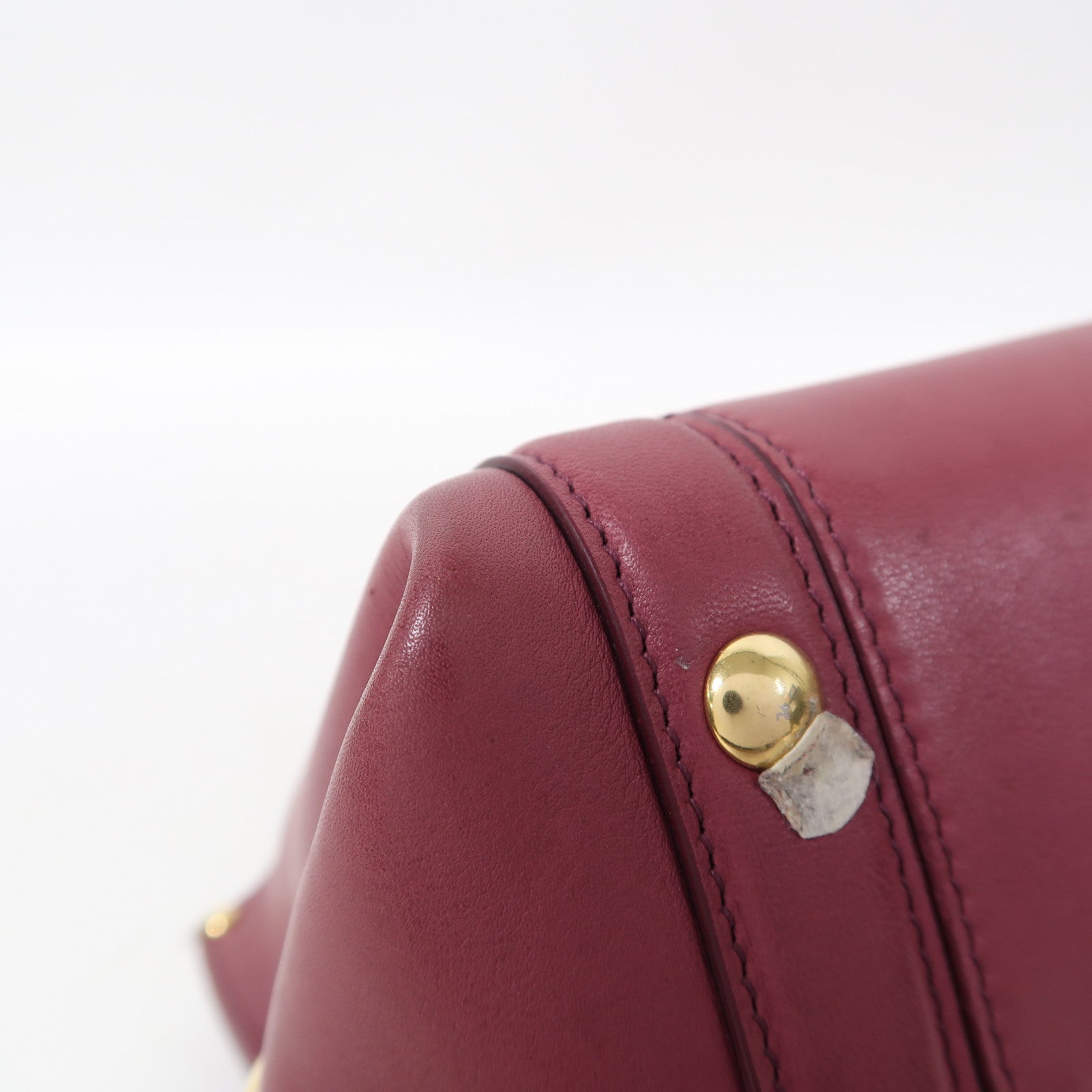 Salvatore Ferragamo 牛皮皮革2 Way Shoulder金扣手挽肩背兩用袋粉紅色