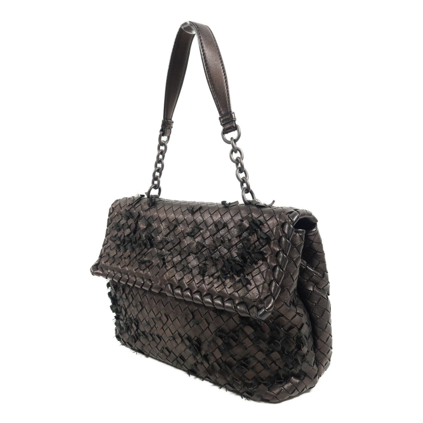 BOTTEGA VENETA 牛皮皮革Shoulder Bag鏈帶肩背袋