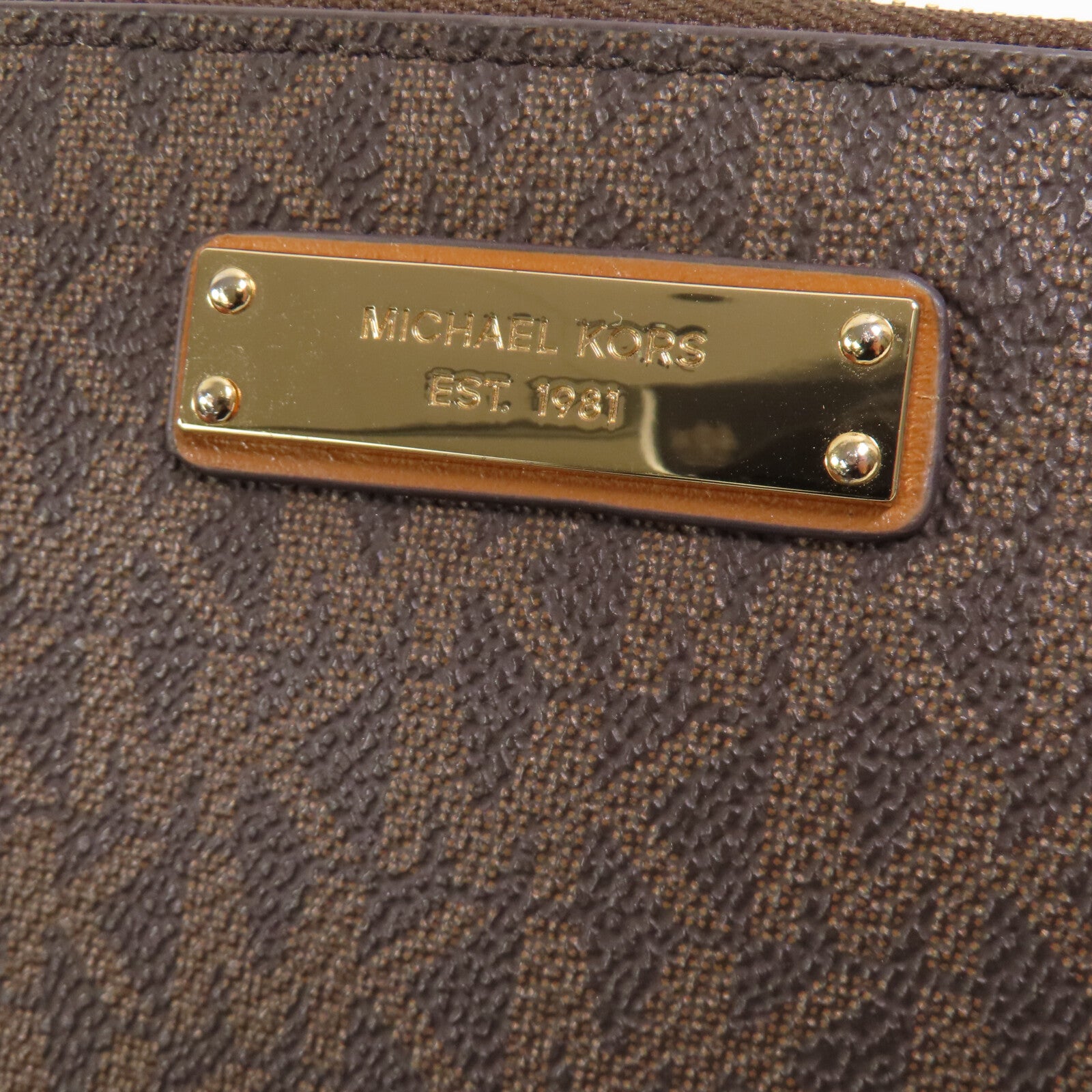 Michael Kors 塗層帆布Long Wallet金扣長錢包