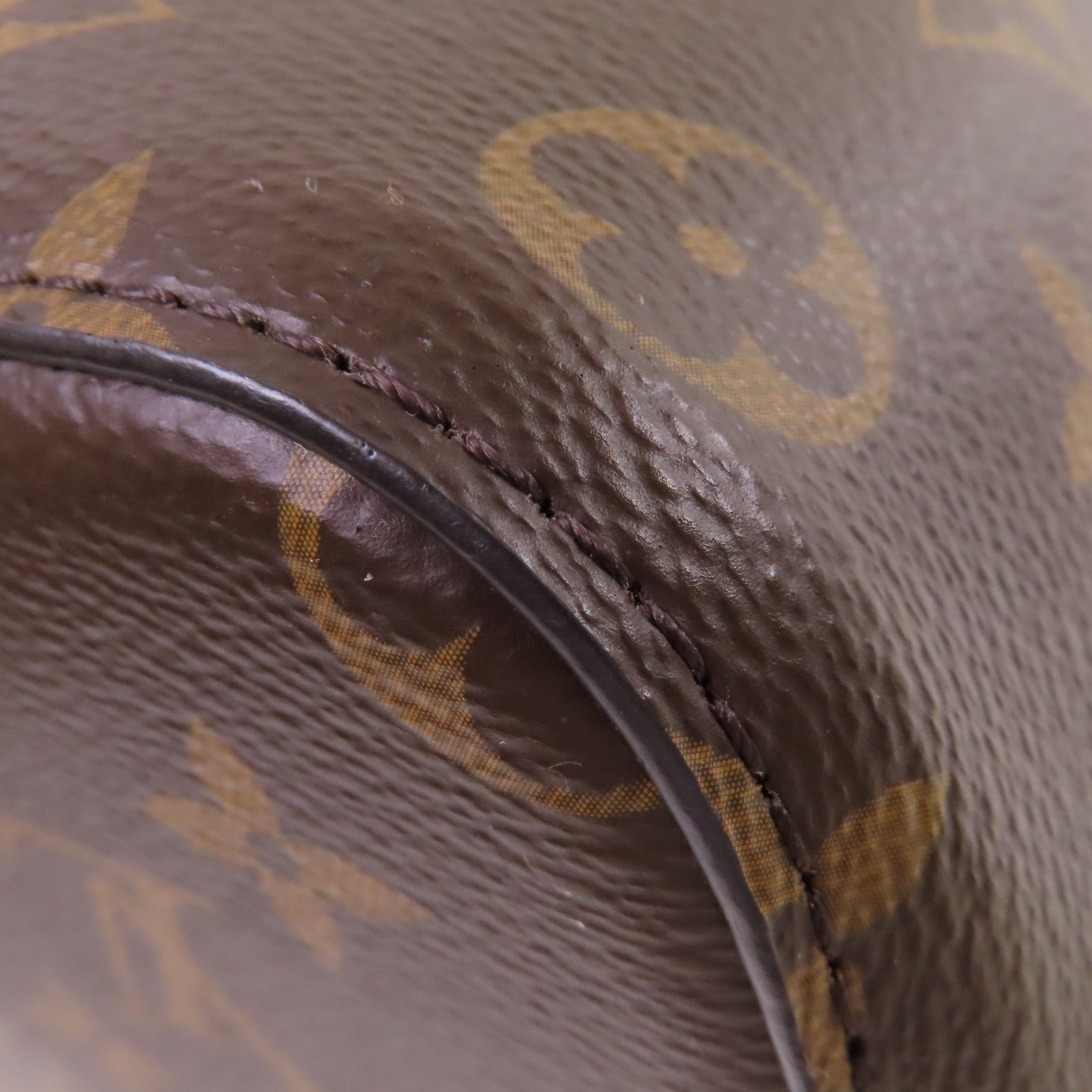 LOUIS VUITTON Monogram NeoNoe MM Shoulder Bag金扣肩背袋啡色/粉紅色