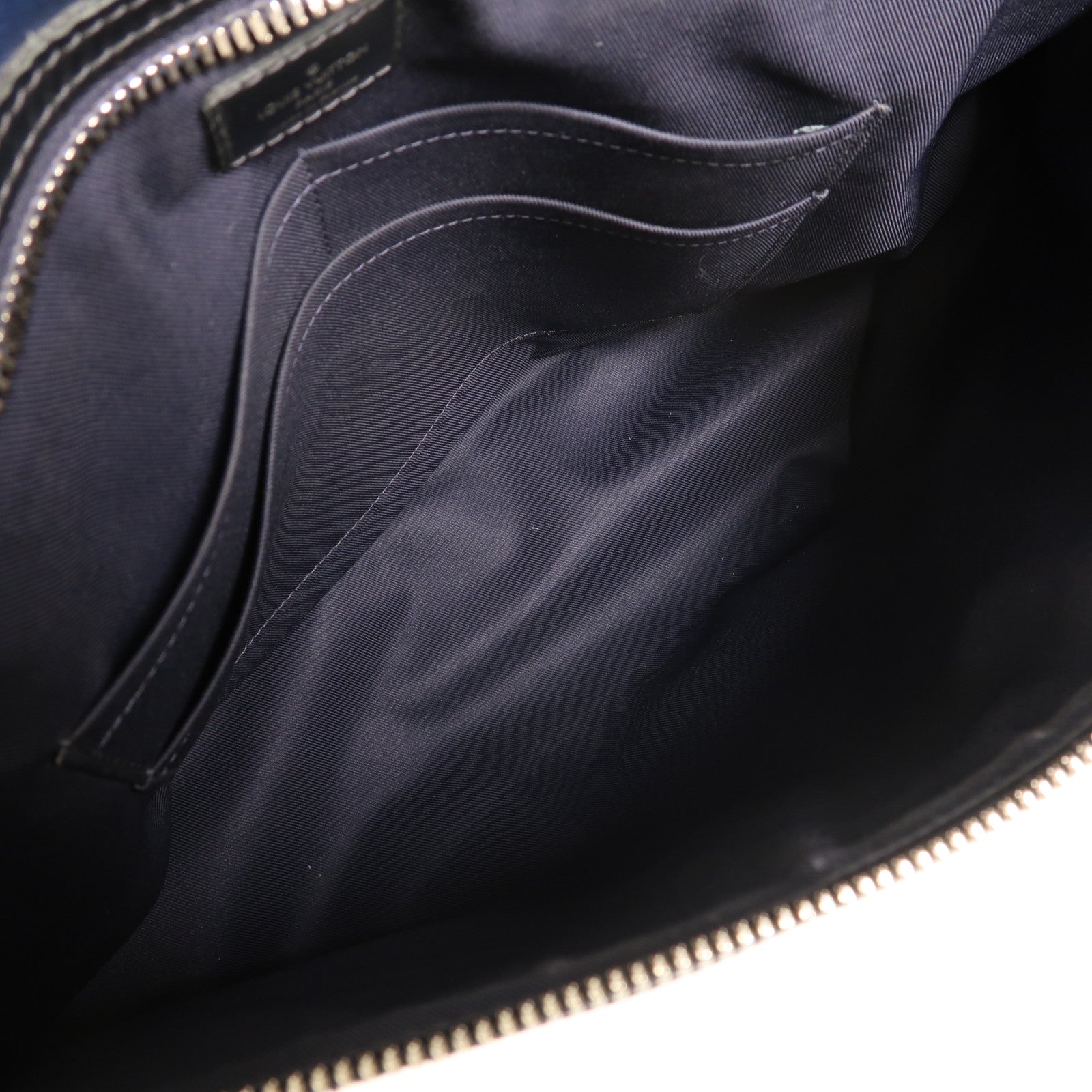 LOUIS VUITTON Damier Cobalt Camouflage Hunter銀扣肩背袋