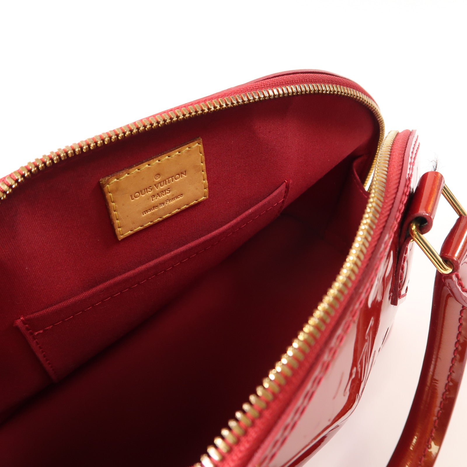 LOUIS VUITTON 【激減優惠】Monogram Vernis Alma BB金扣手挽肩背兩用袋