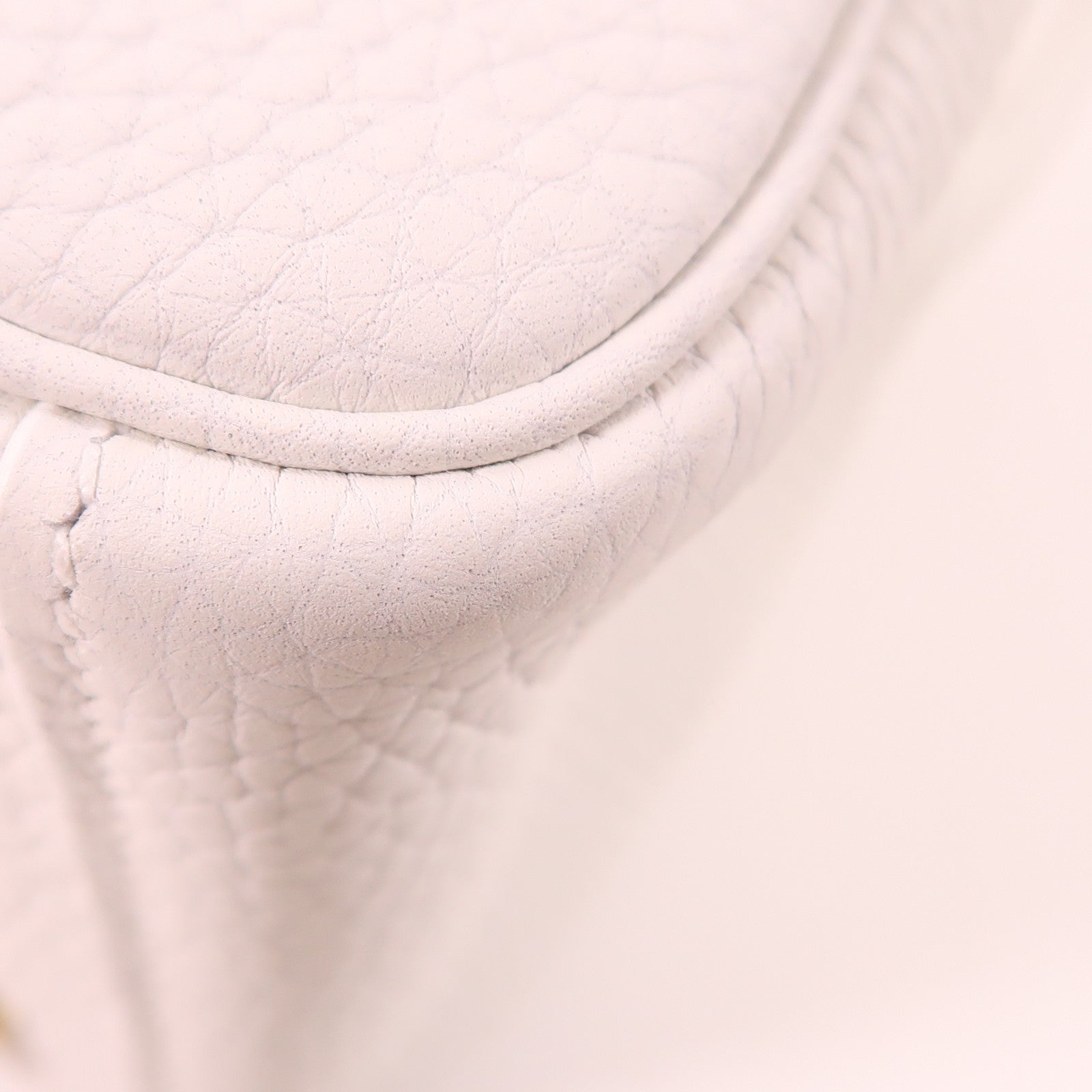 HERMES 【激減優惠】Clemence皮革Mini Lindy金扣手挽肩背兩用袋New White