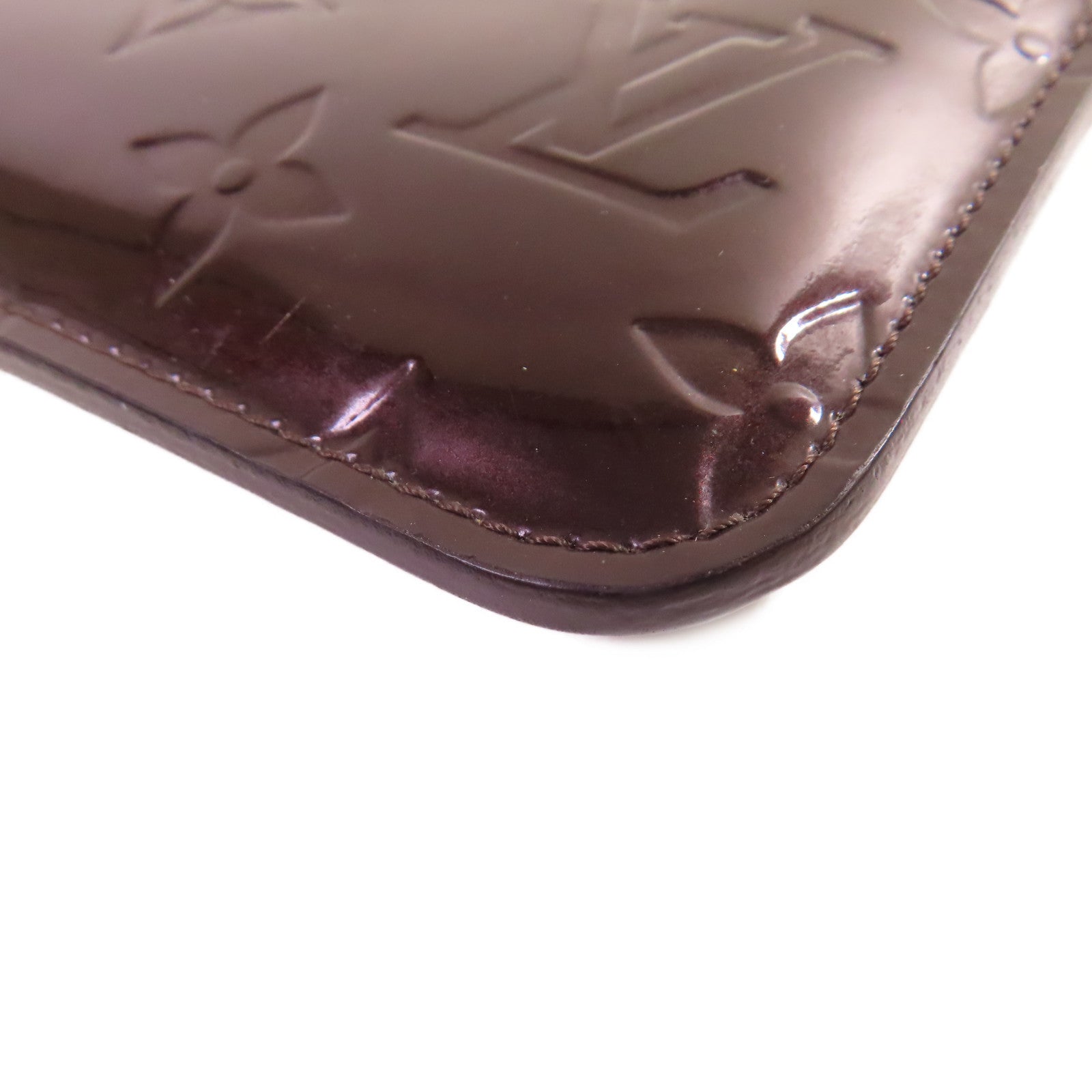 LOUIS VUITTON 【激減優惠】Monogram Vernis Pochette Cles Key Coin Case金扣零錢包紫色