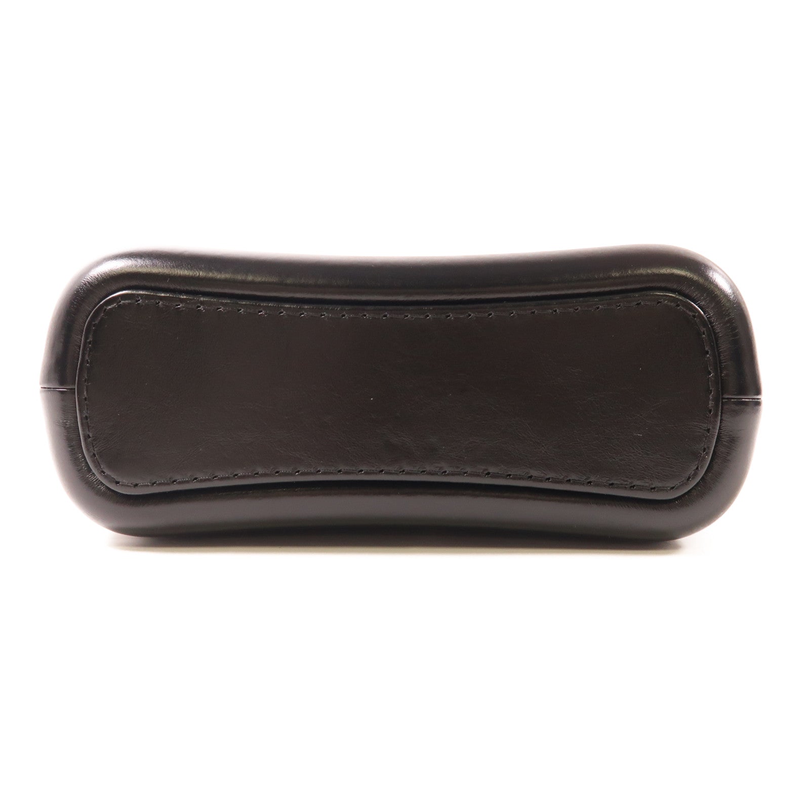 CHANEL 牛皮皮革Gabrielle鏈帶肩背袋深藍色/黑色