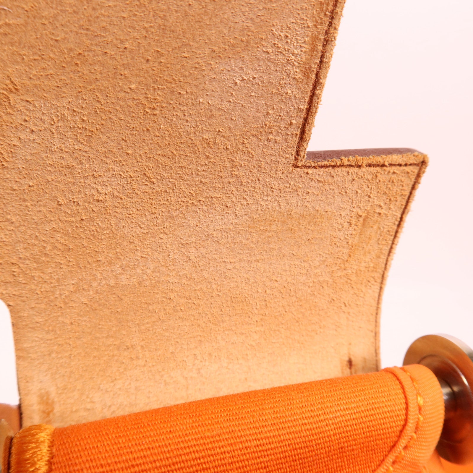 HERMES 帆布Herbag PM銀扣手挽肩背兩用袋Orange