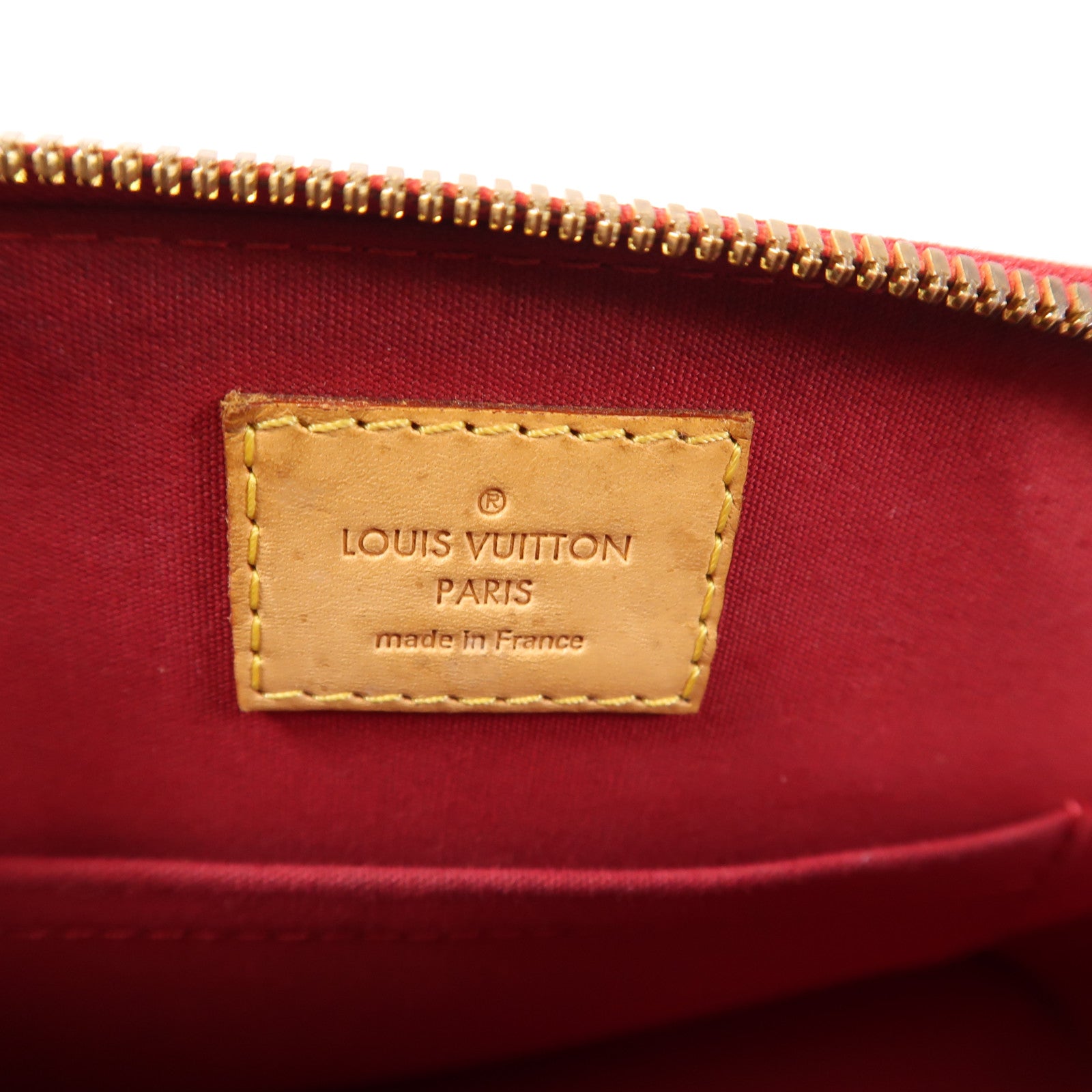 LOUIS VUITTON Monogram Vernis Alma BB金扣手挽肩背兩用袋