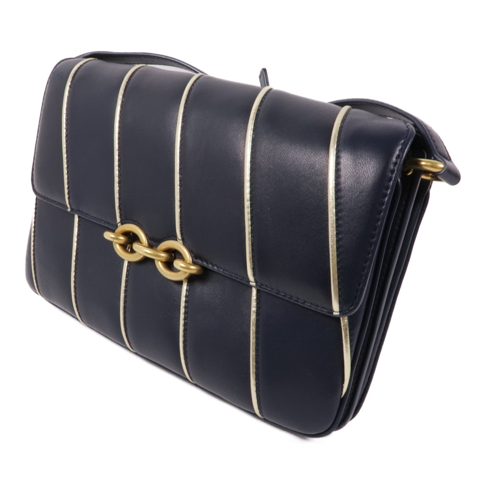 SAINT LAURENT 【激減優惠】羊皮皮革Shoulder Bag金扣肩背袋