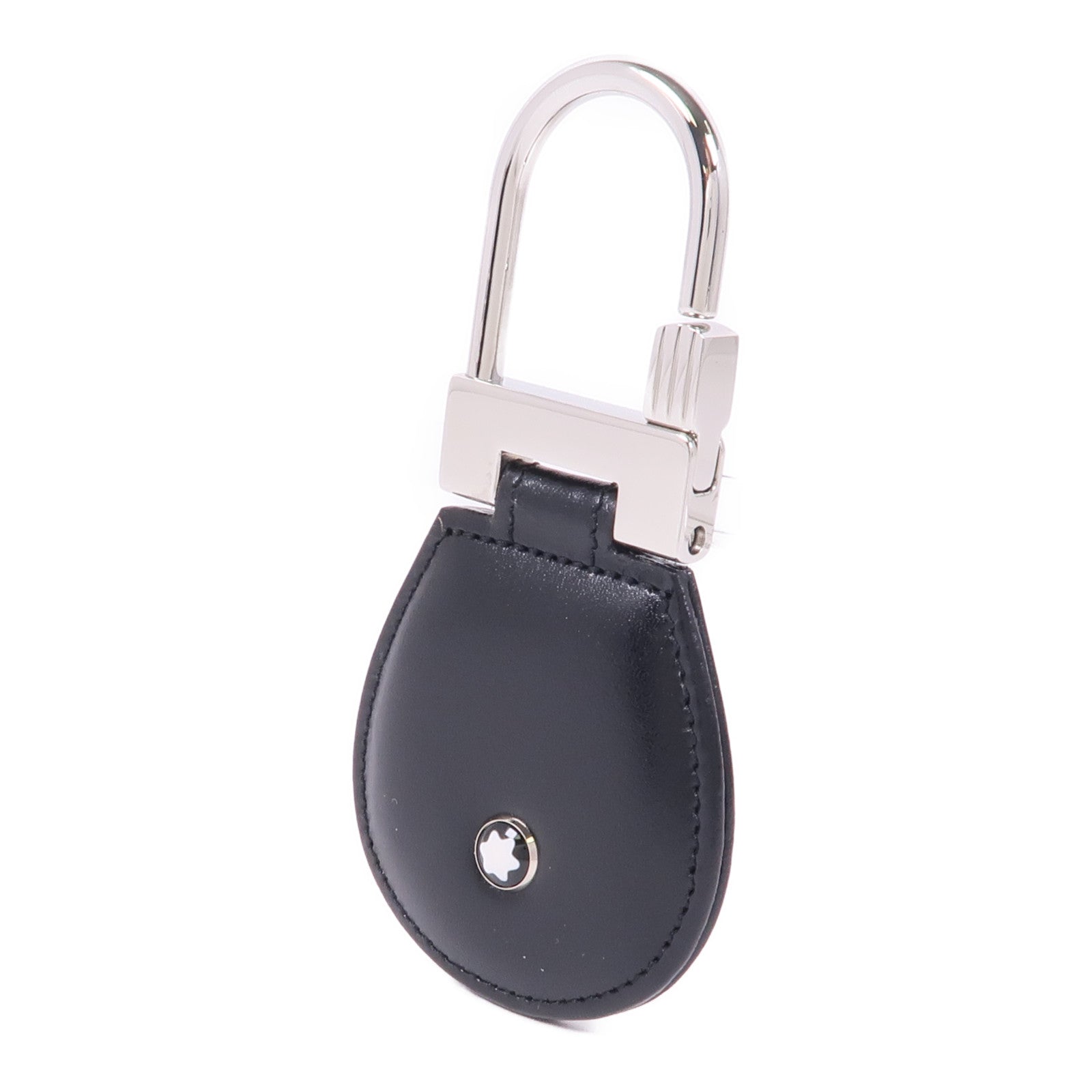 MONTBLANC 皮革Key Ring銀扣鑰匙圈