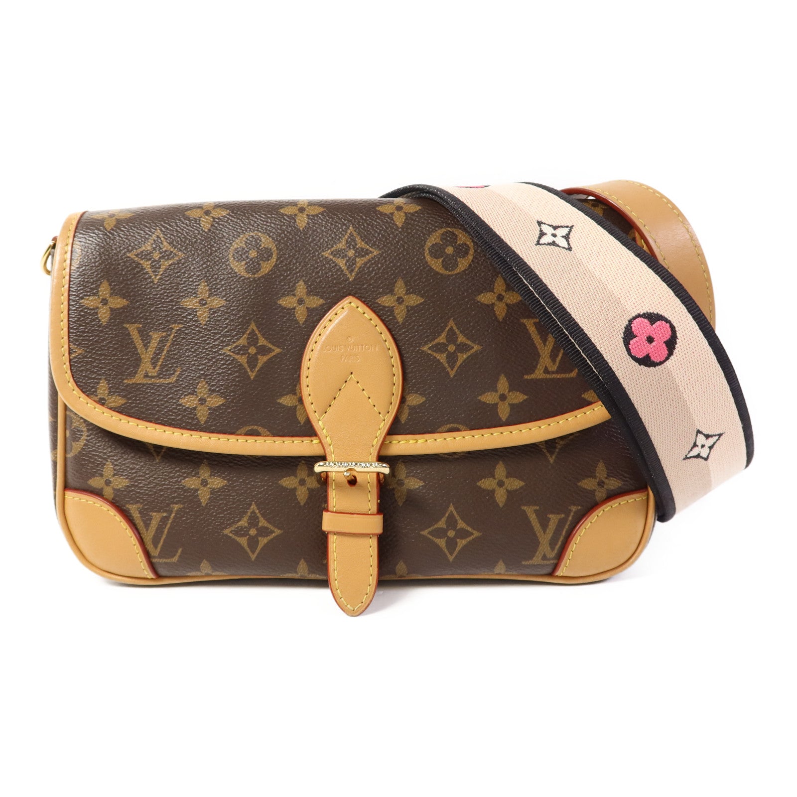 LOUIS VUITTON Monogram Diane金扣手挽肩背兩用袋
