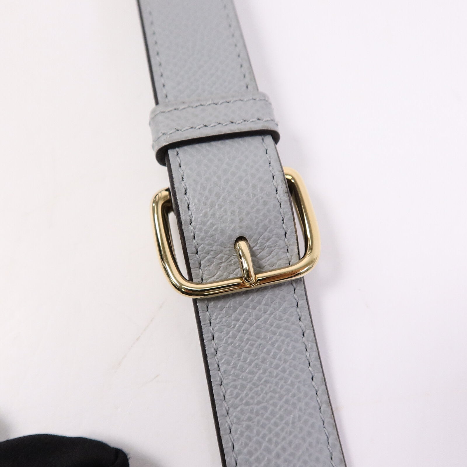 HERMES Epsom皮革Della Cavalleria Mini肩背袋Blue Glacier