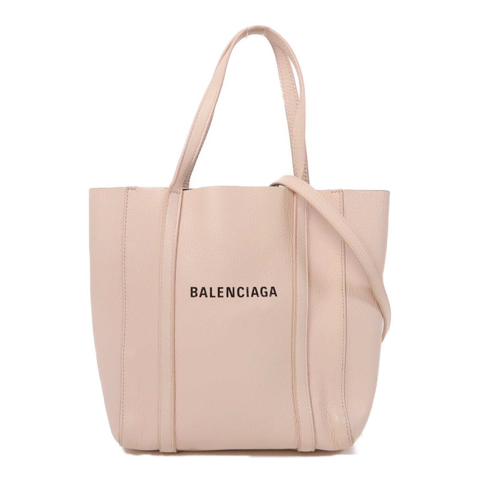 BALENCIAGA 牛皮皮革Everyday Tote XXS銀扣手挽肩背兩用袋粉紅色