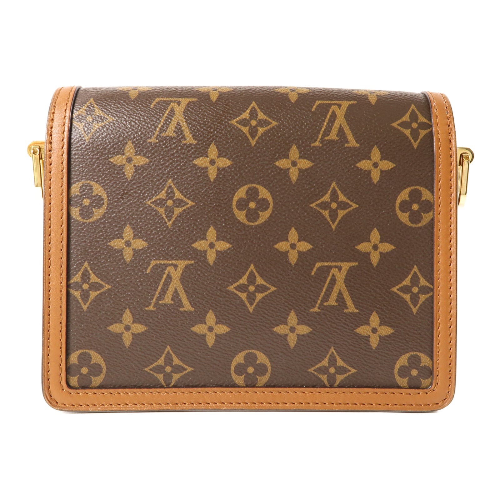 LOUIS VUITTON LV Mini Dauphine Shoulder Bag M45959 Monogrqam Reverse Brown