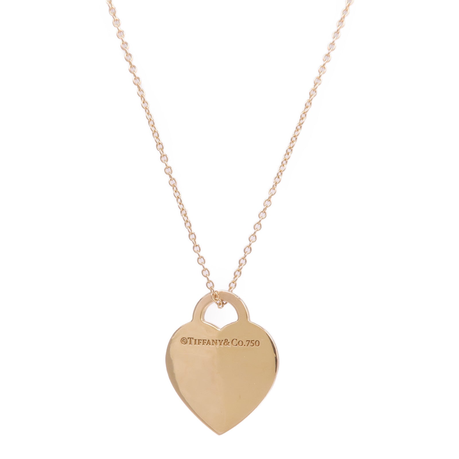 TIFFANY＆CO 18K黃金Return to Tiffany Heart Diamond鑽石項鍊
