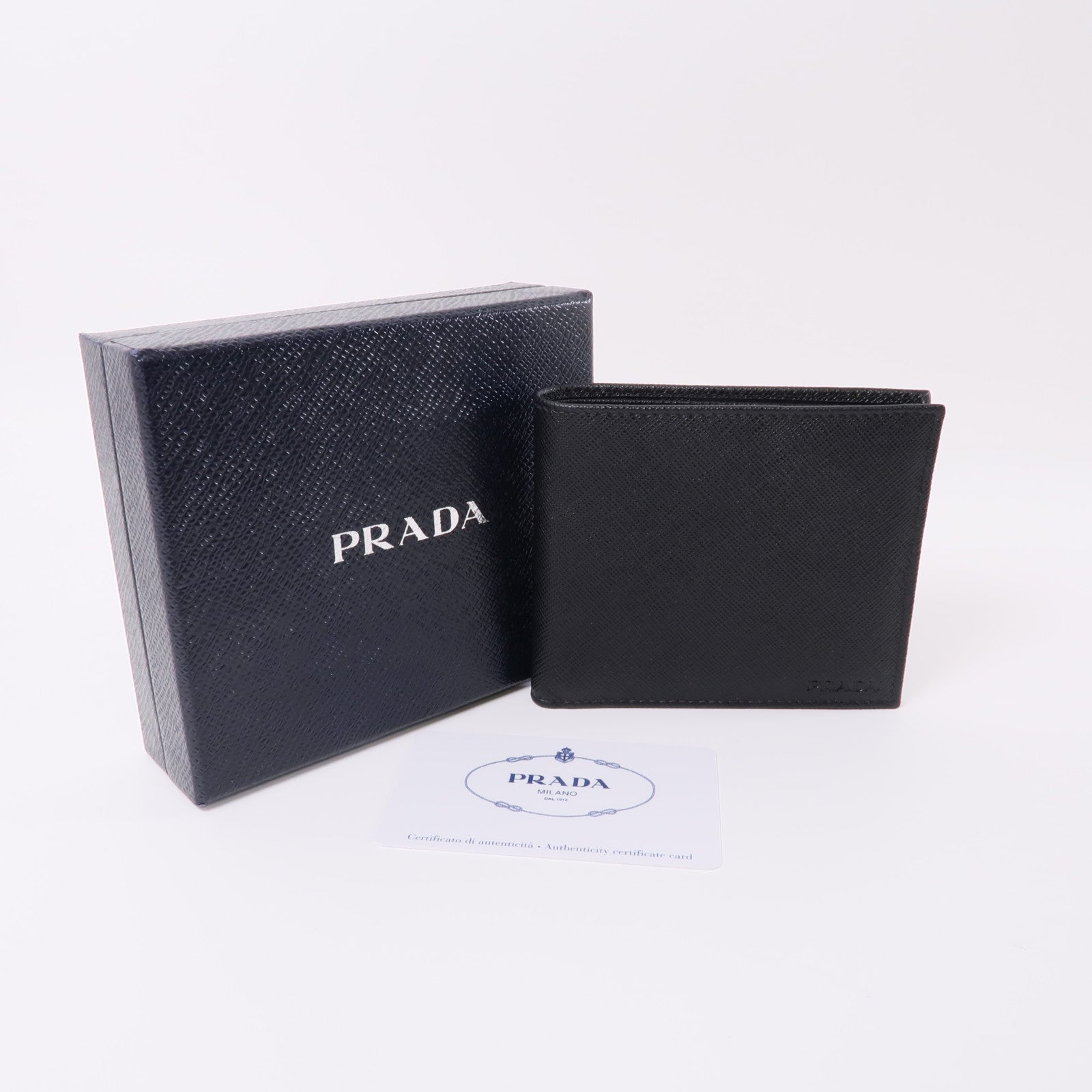 PRADA 牛皮皮革Wallet錢包黑色