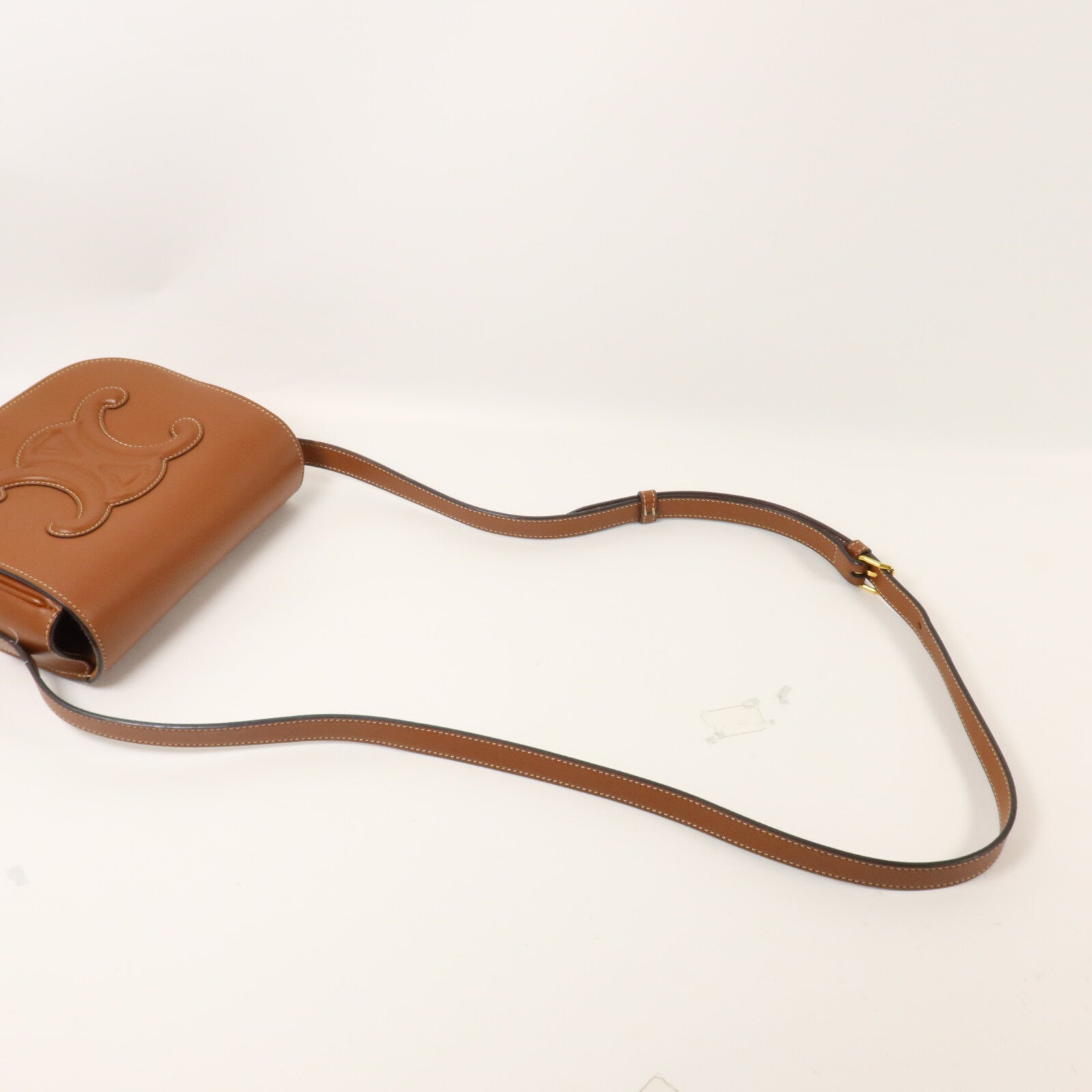 CELINE 牛皮皮革Folco Cuir Triomphe肩背袋