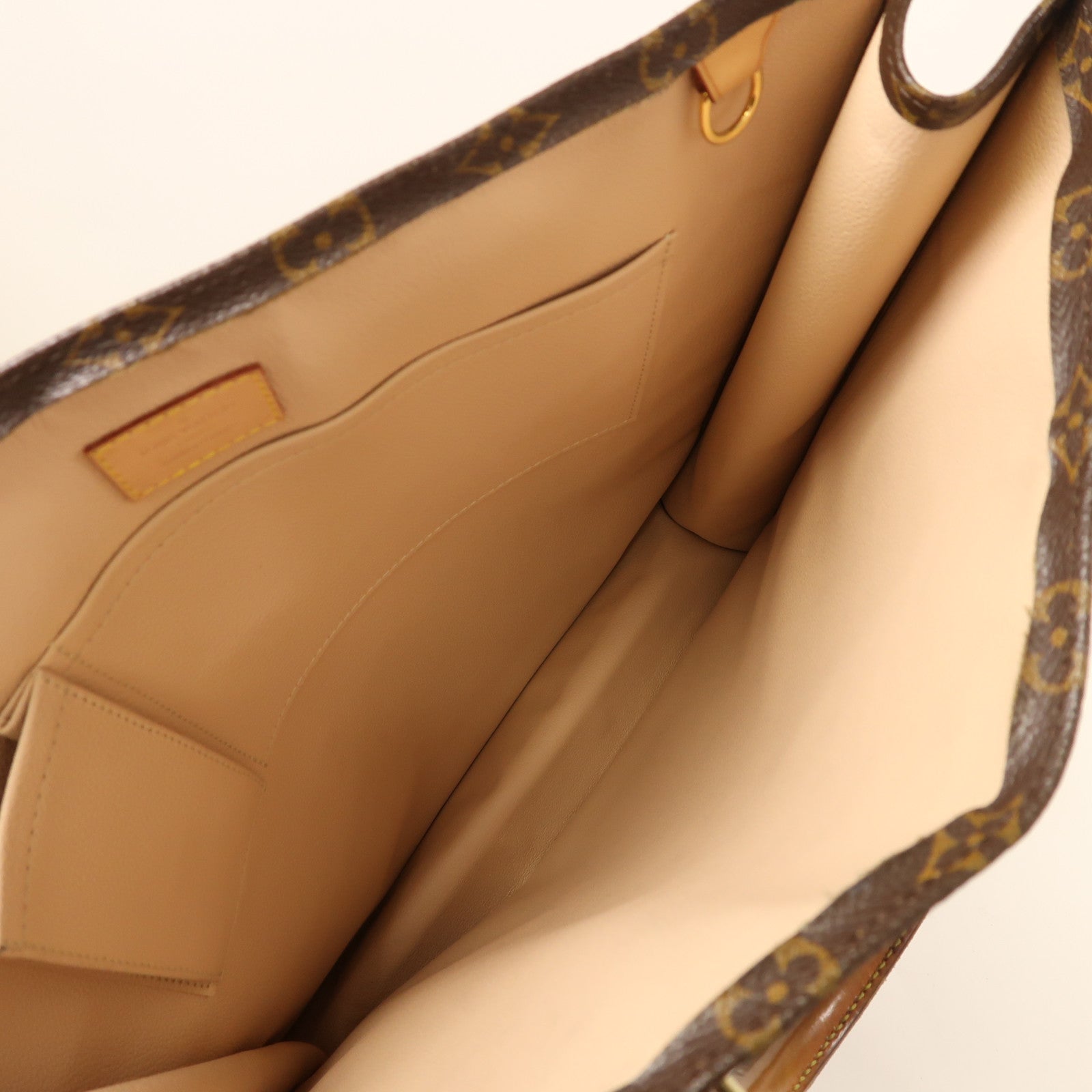 LOUIS VUITTON 【激減優惠】Monogram Sac Plat金扣手挽袋