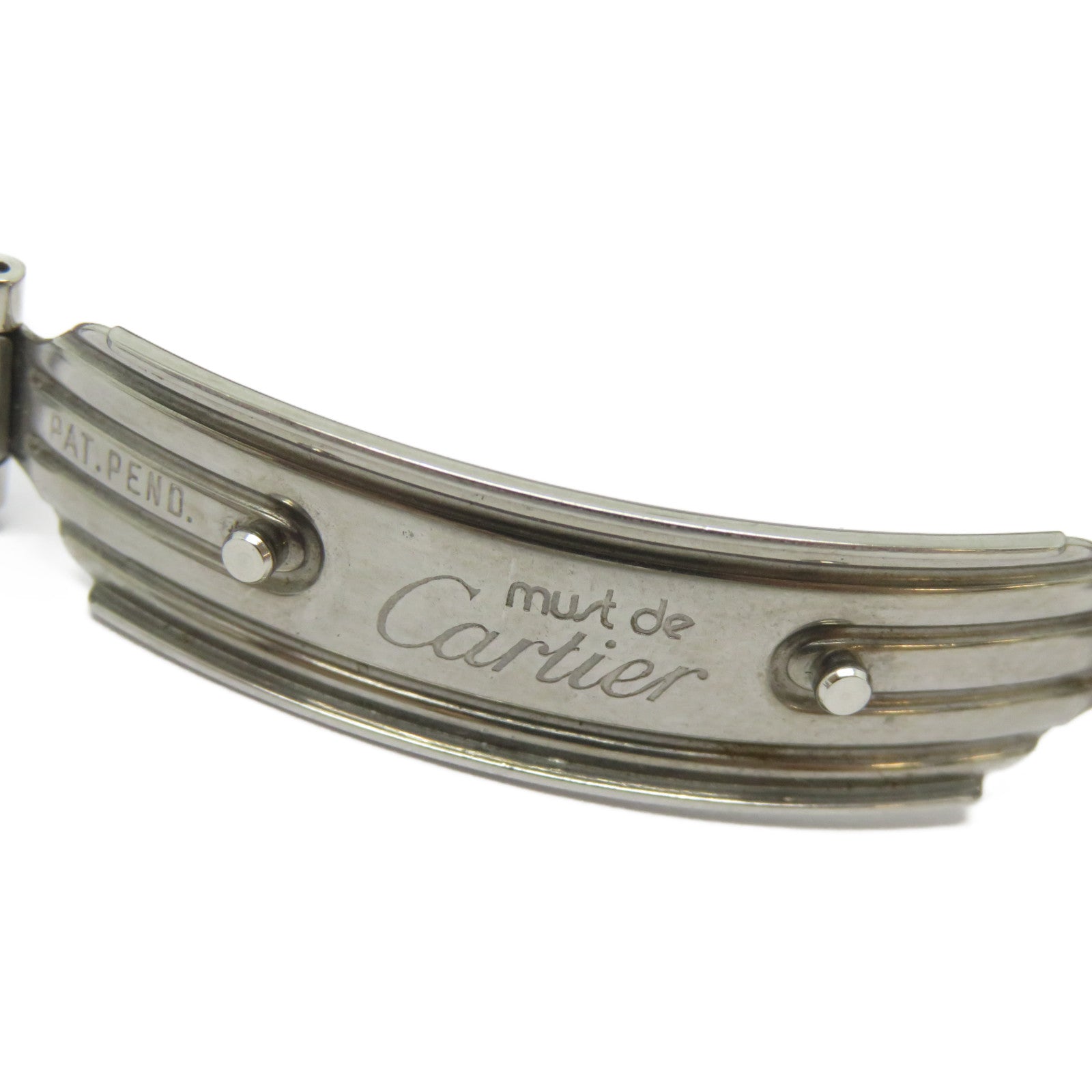 CARTIER Must De Cartier 21不鏽鋼手錶石英機芯白色