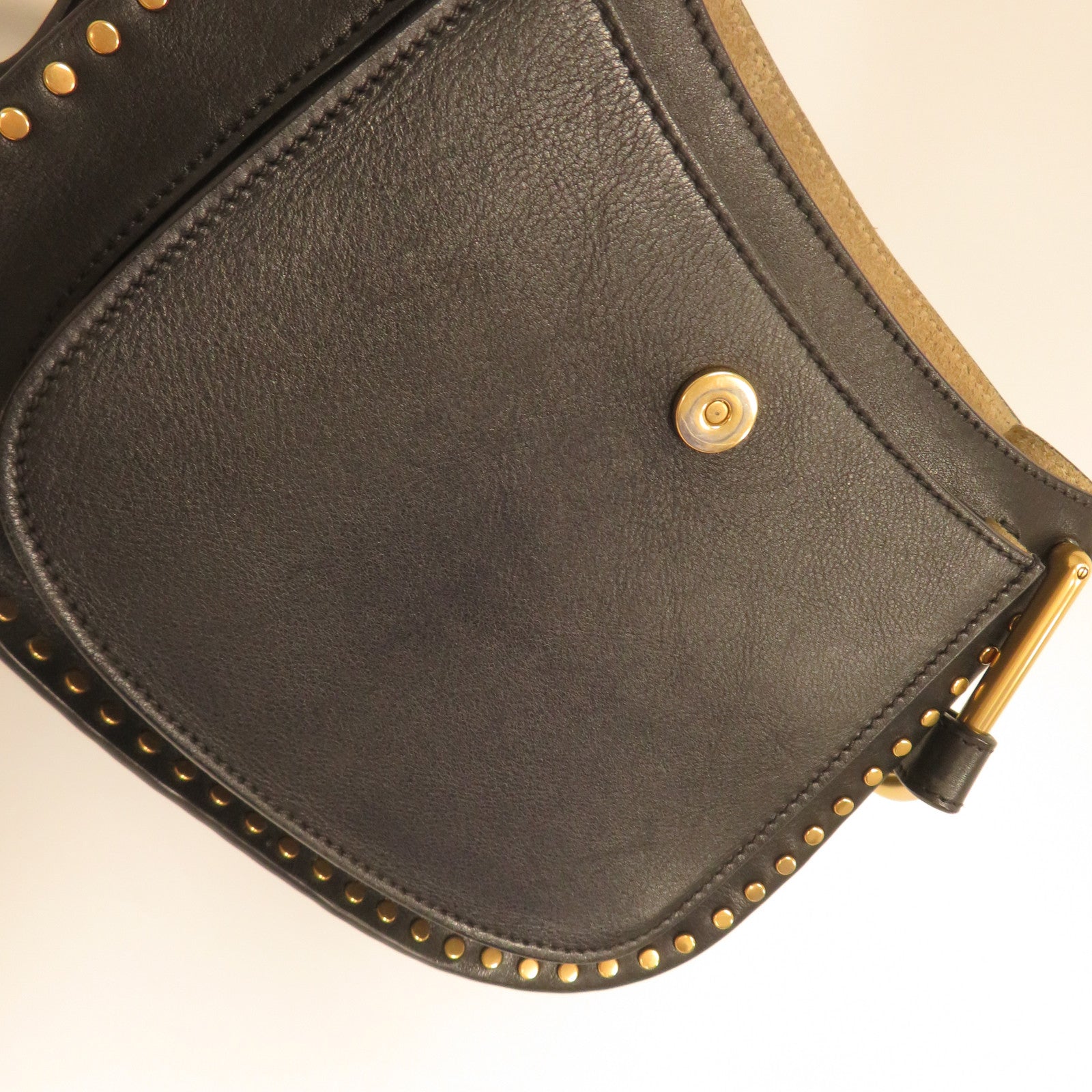 Chloe **【激減優惠】牛皮皮革Shoulder Bag金扣肩背袋黑色