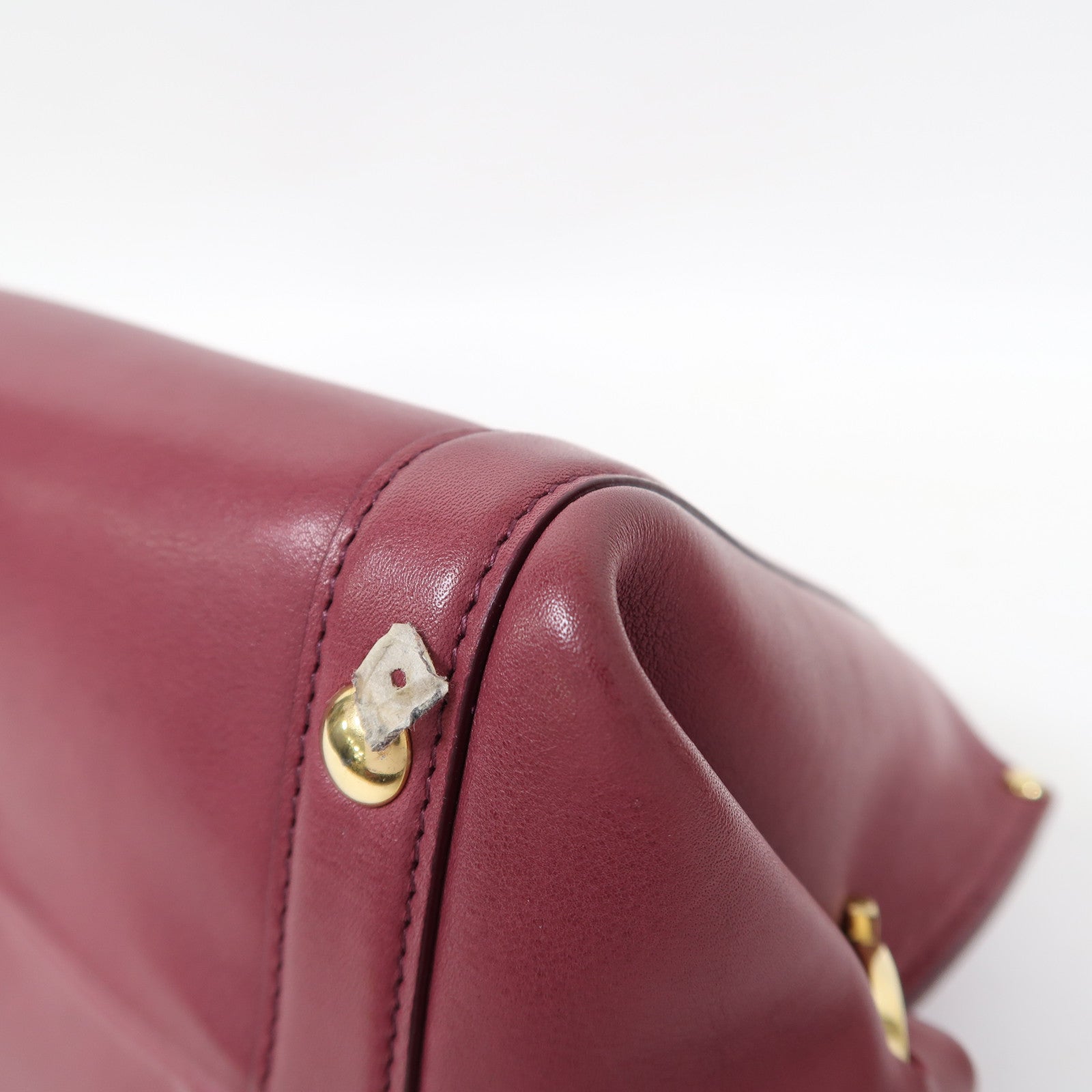 Salvatore Ferragamo 牛皮皮革2 Way Shoulder金扣手挽肩背兩用袋粉紅色