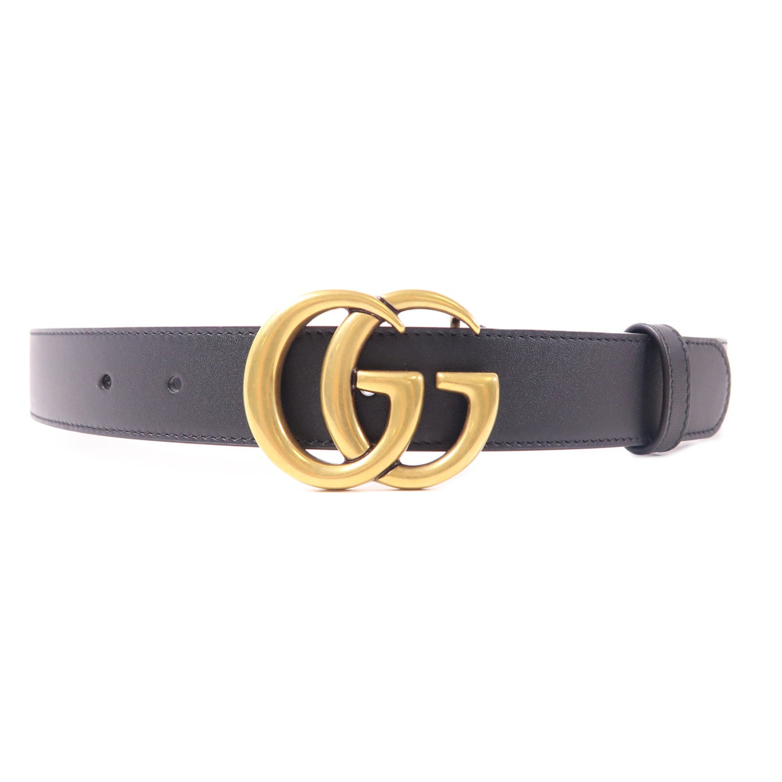 GUCCI 皮革Belt 75金扣皮帶
