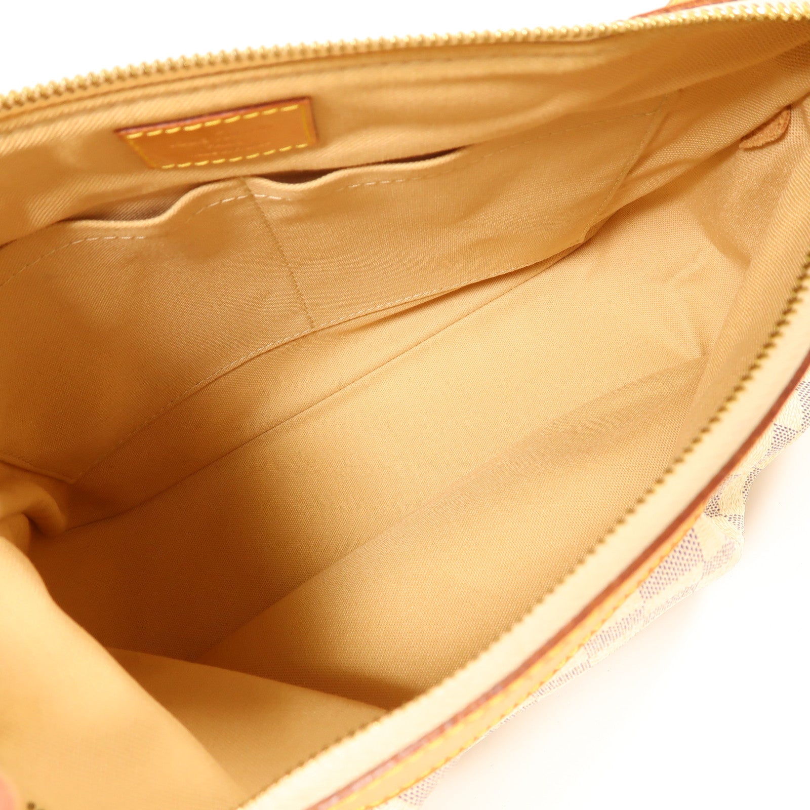 LOUIS VUITTON Damier Azur Siracusa PM金扣肩背袋