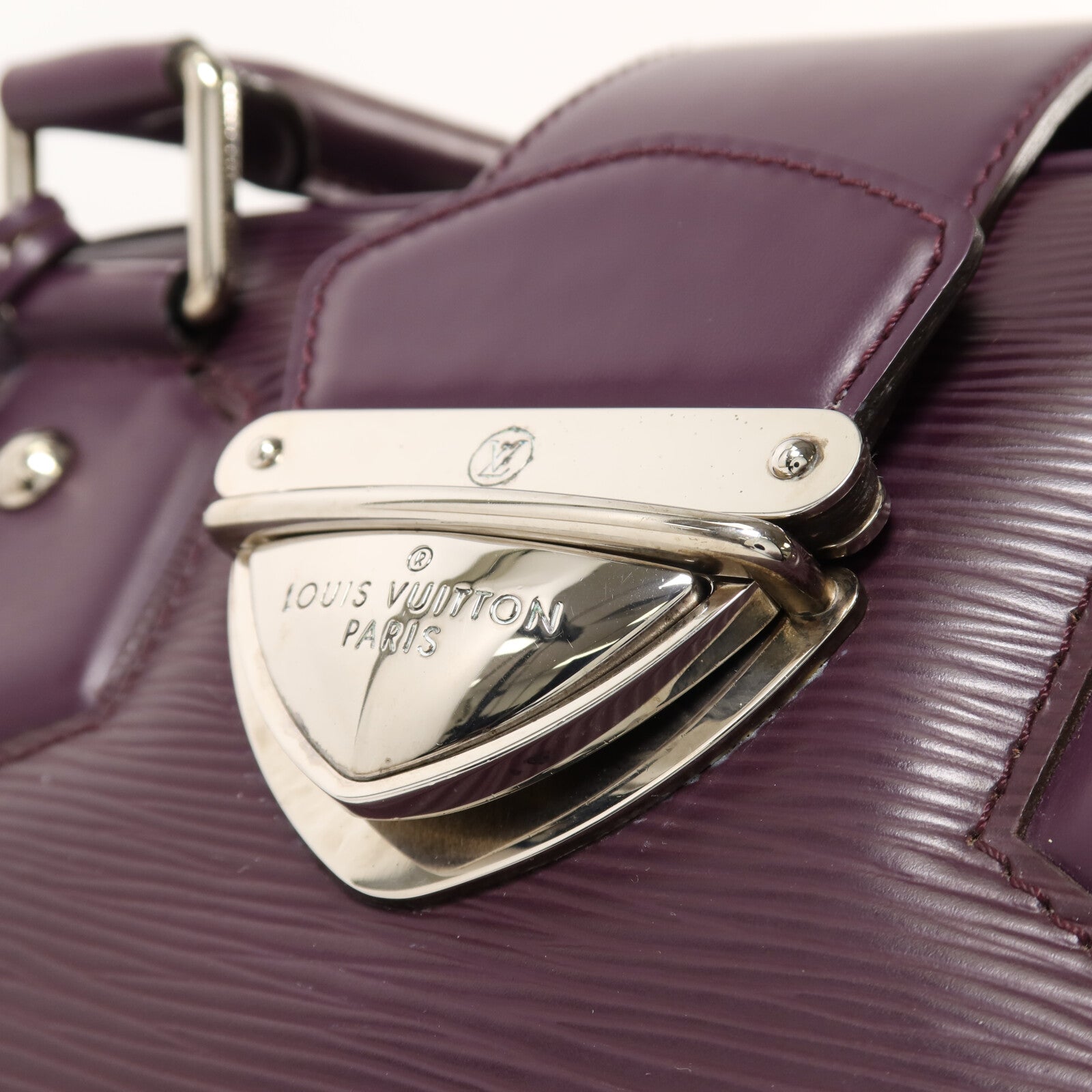 LOUIS VUITTON 【激減優惠】Epi Bowling Montaigne GM銀扣手挽袋