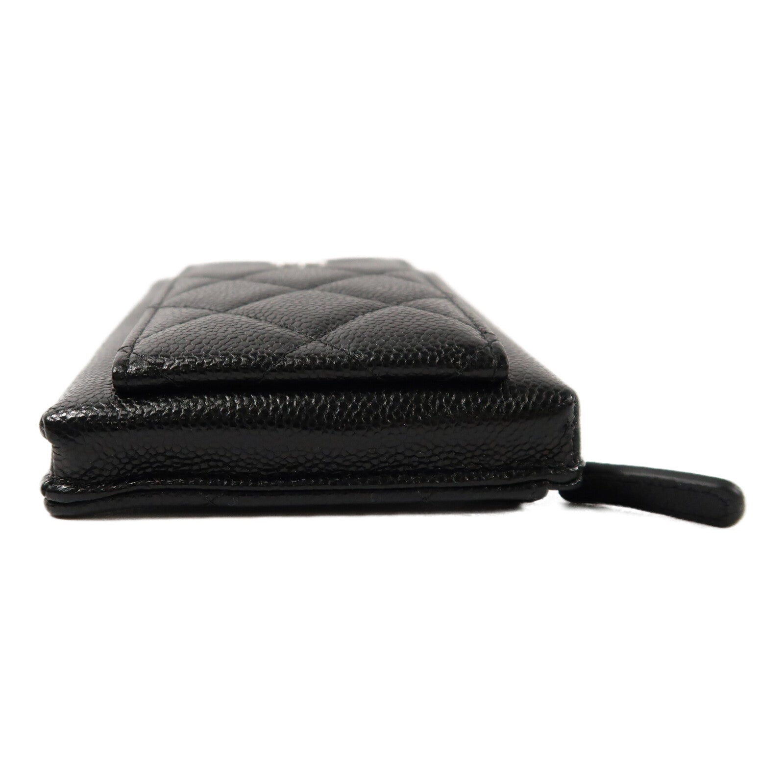 CHANEL 牛皮皮革Phone Bag銀扣鏈帶肩背袋