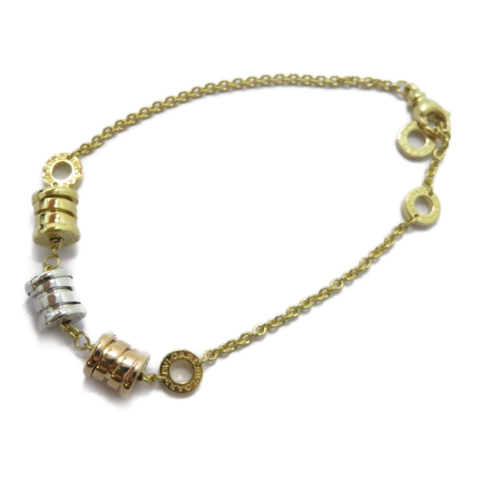 BVLGARI 18K黃金/白金/玫瑰金B-zero1 Three Element Bracelet手鏈