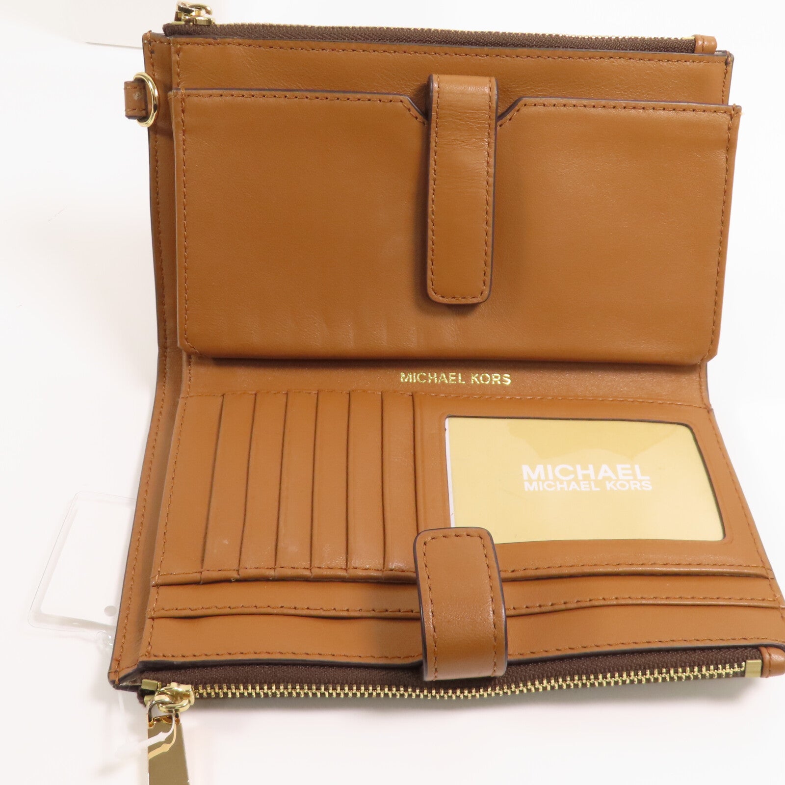 Michael Kors 塗層帆布Long Wallet金扣長錢包