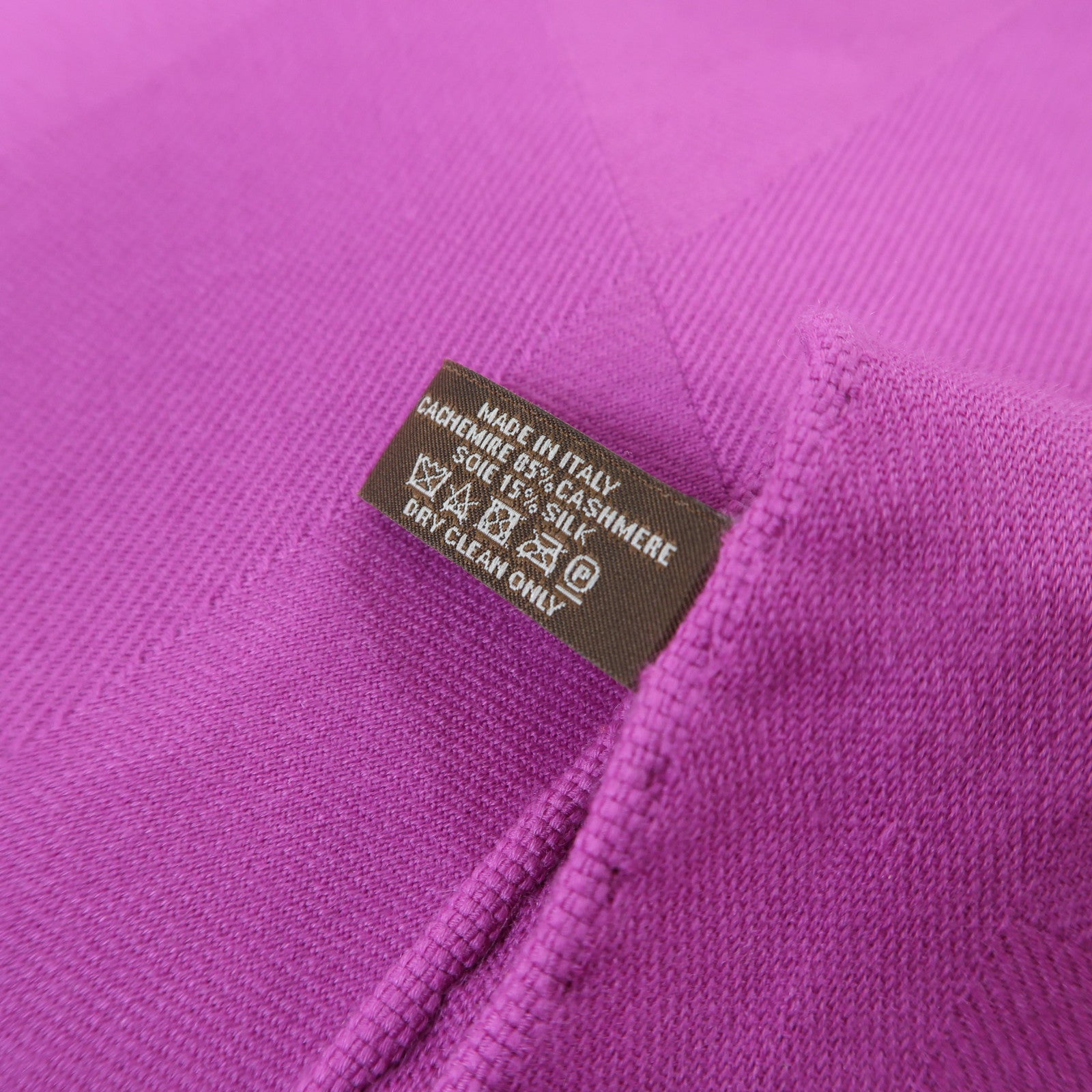 HERMES 羊絨/絲質Muffler圍巾紫色