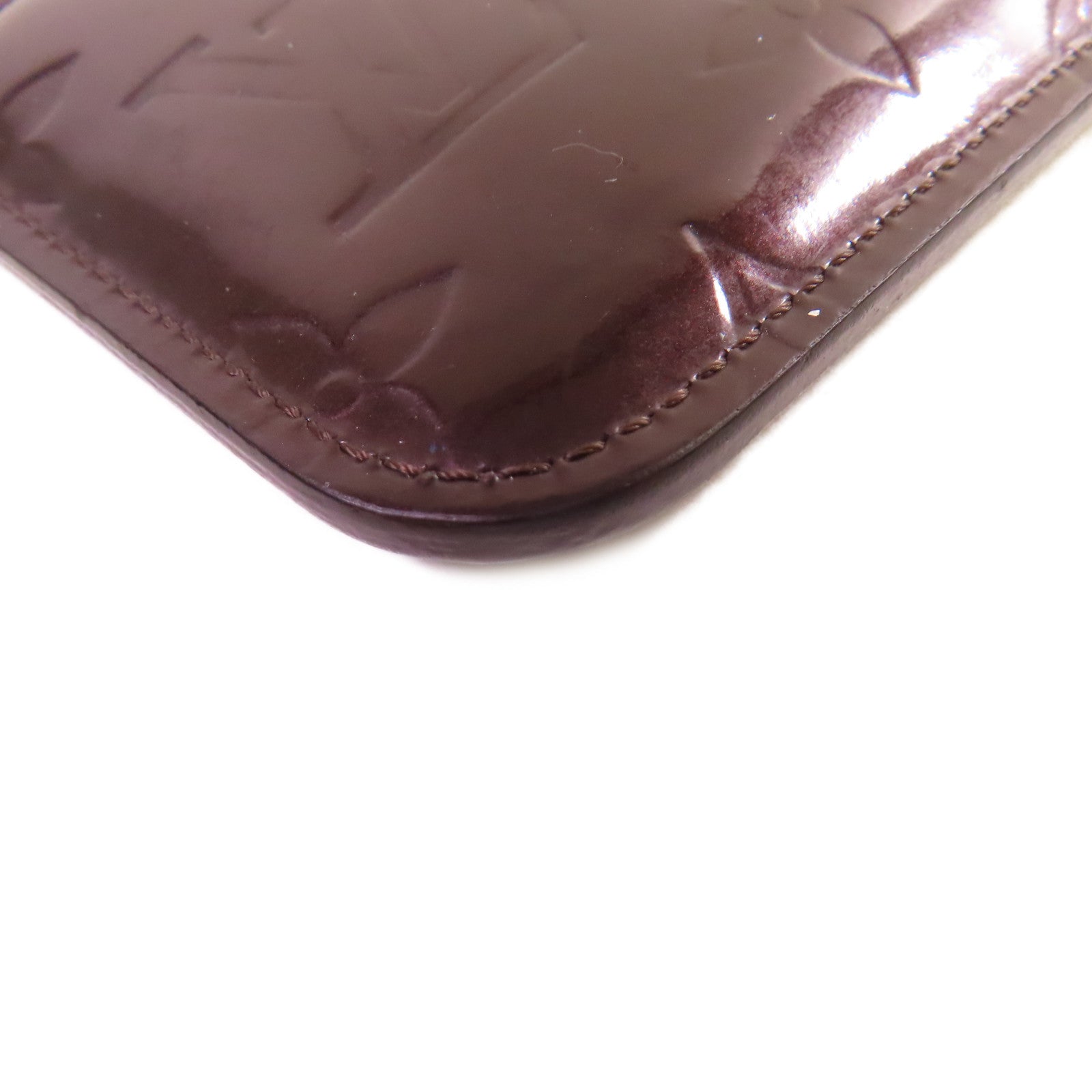 LOUIS VUITTON 【激減優惠】Monogram Vernis Pochette Cles Key Coin Case金扣零錢包紫色