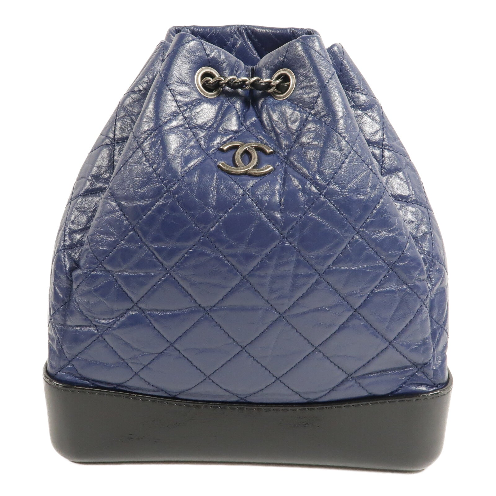 CHANEL 牛皮皮革Gabrielle Backpack鏈帶背包