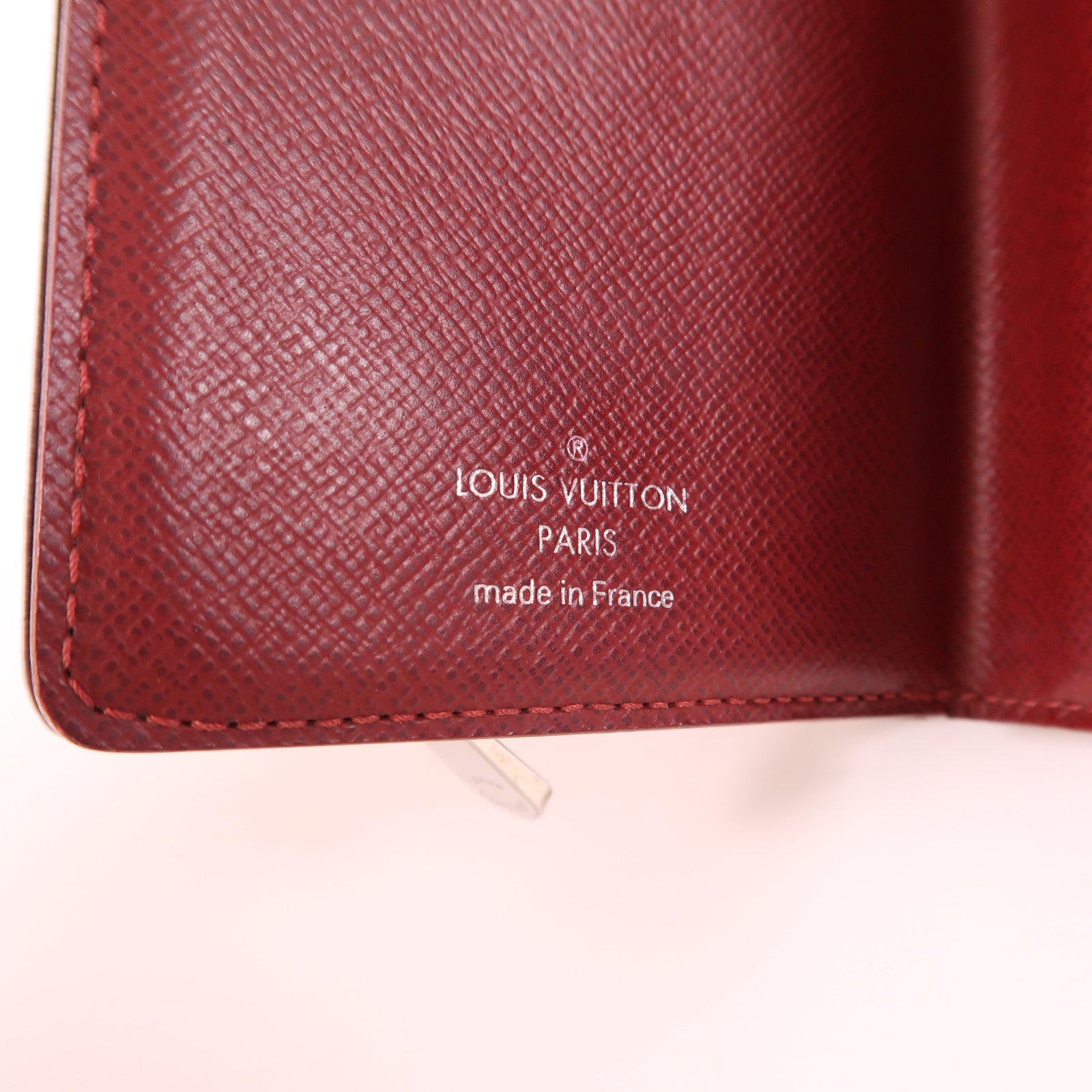 LOUIS VUITTON LV SHW Portefeuille Joy Tri-fold Wallet Epi Leather Red