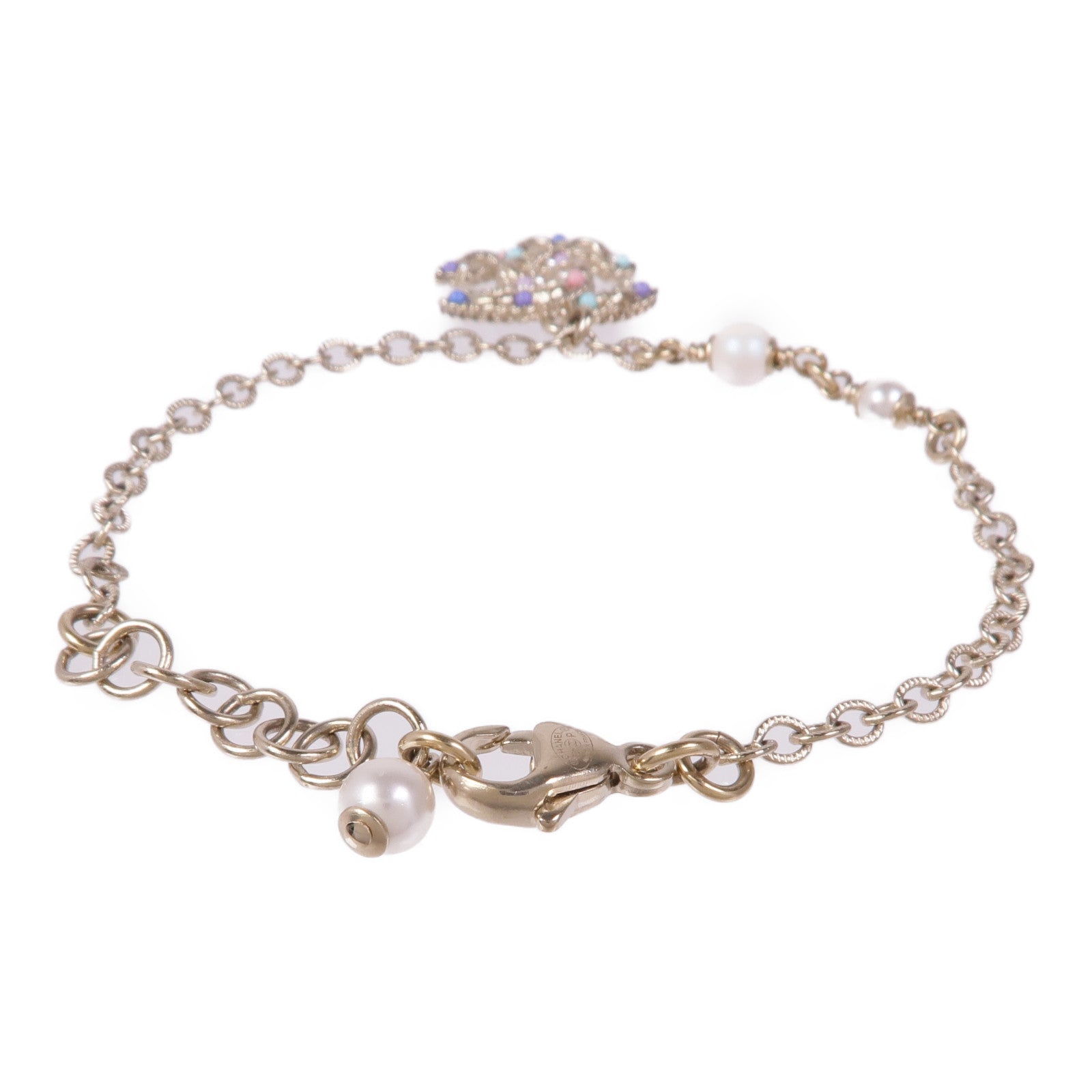 CHANEL PVC/金屬Bracelet手鏈