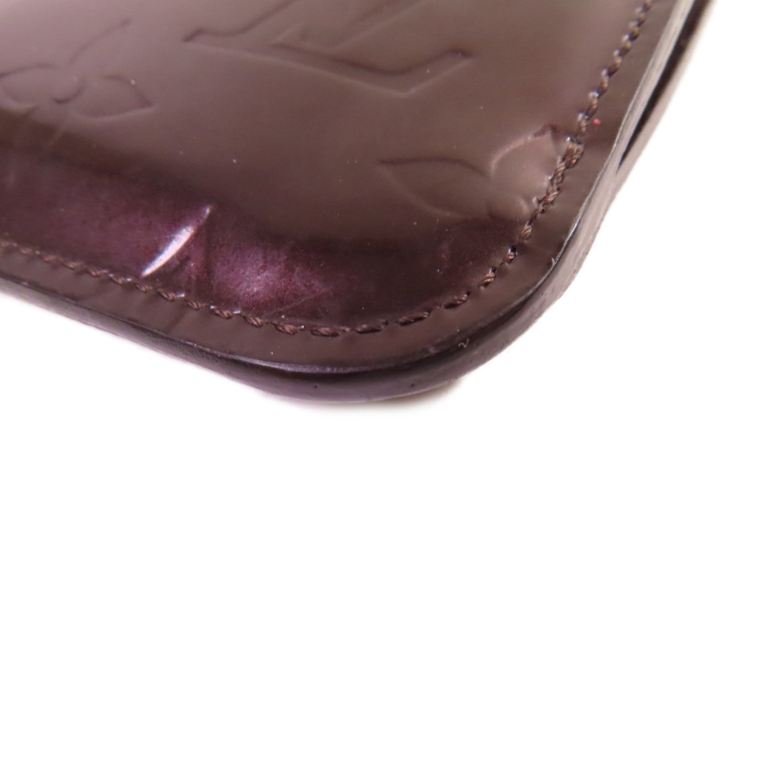 LOUIS VUITTON 【激減優惠】Monogram Vernis Pochette Cles Key Coin Case金扣零錢包紫色