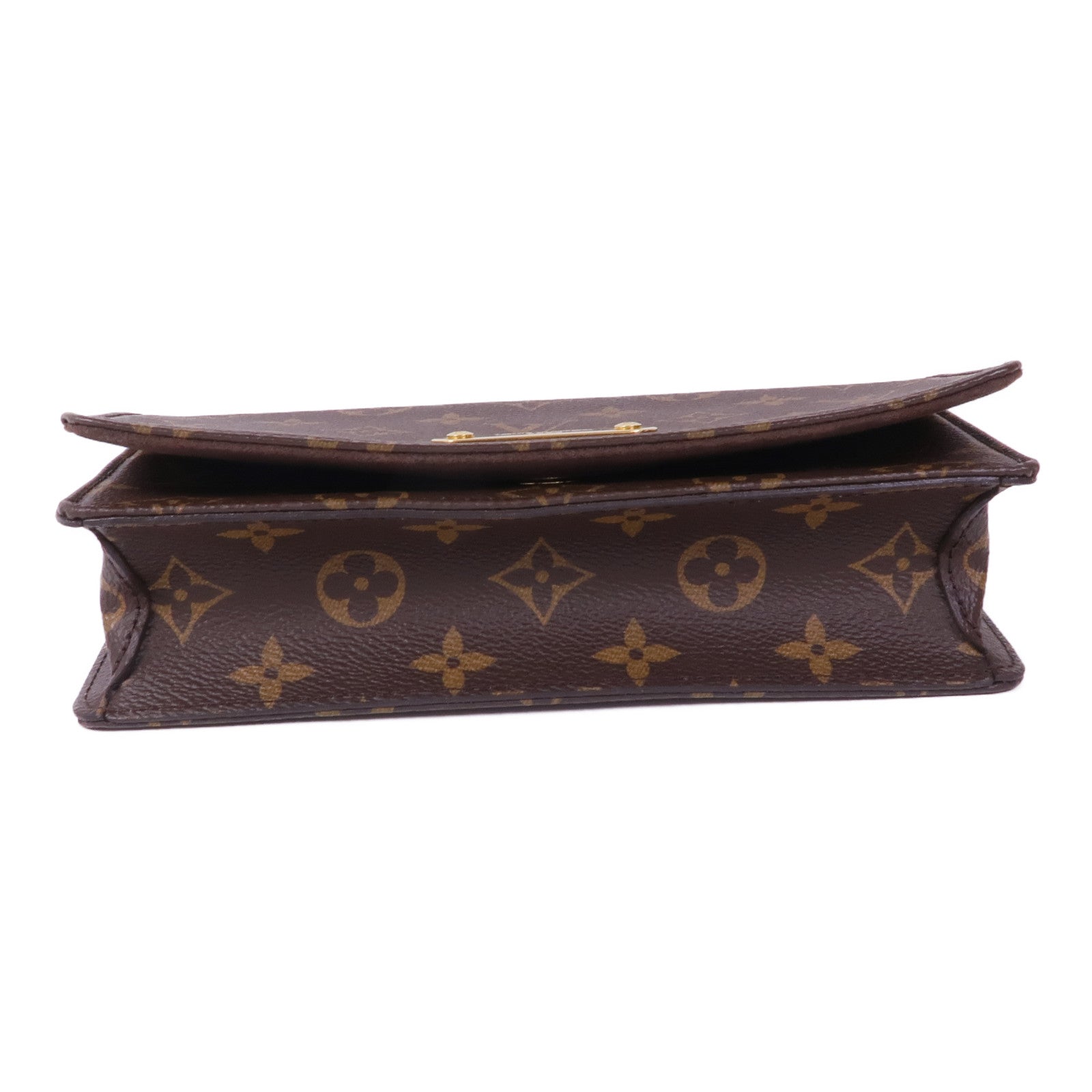 LOUIS VUITTON Monogram Wallet On Chain Lily金扣鏈帶肩背袋