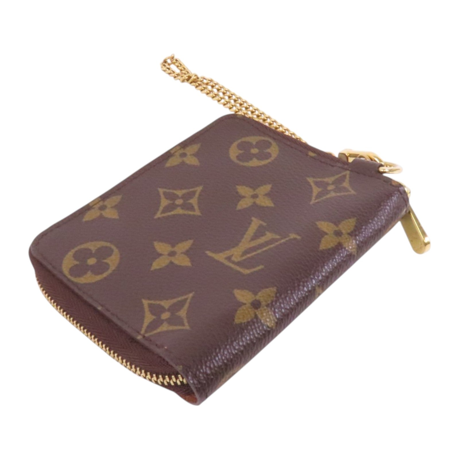LOUIS VUITTON Monogram Zipper Card Case金扣卡套