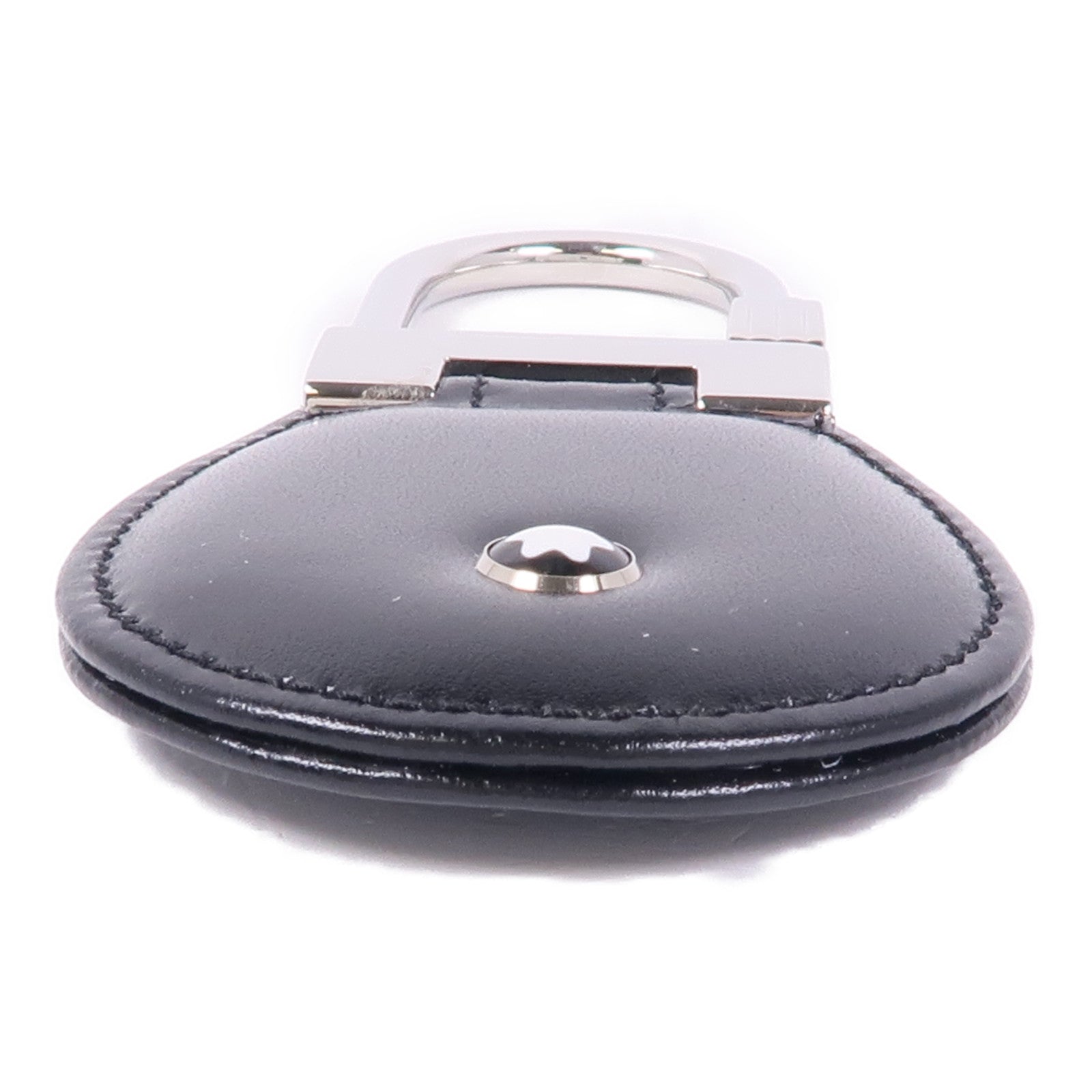 MONTBLANC 皮革Key Ring銀扣鑰匙圈