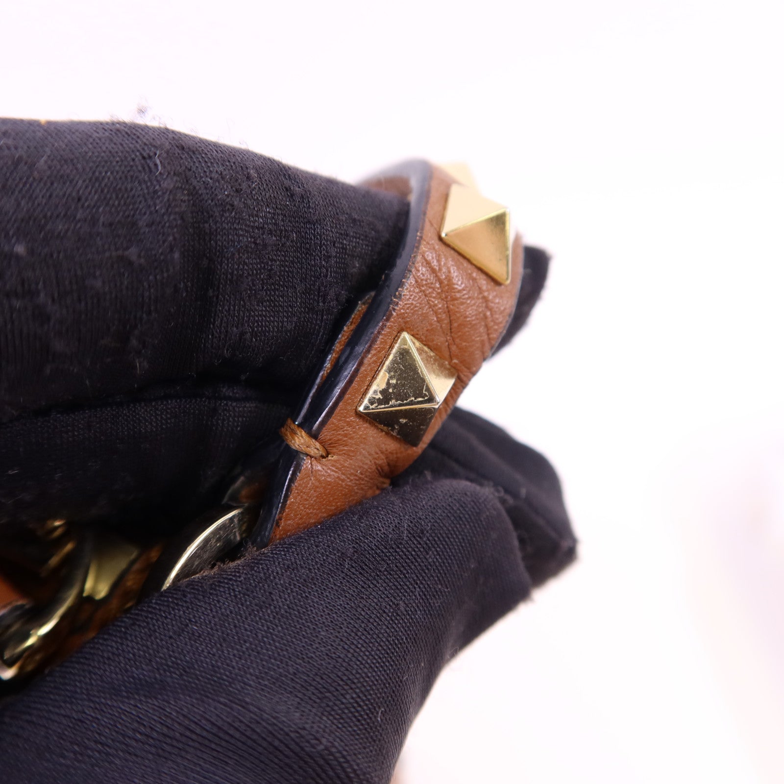 Valentino 牛皮皮革Rockstud 2 Way Shoulder Bag金扣手挽肩背兩用袋