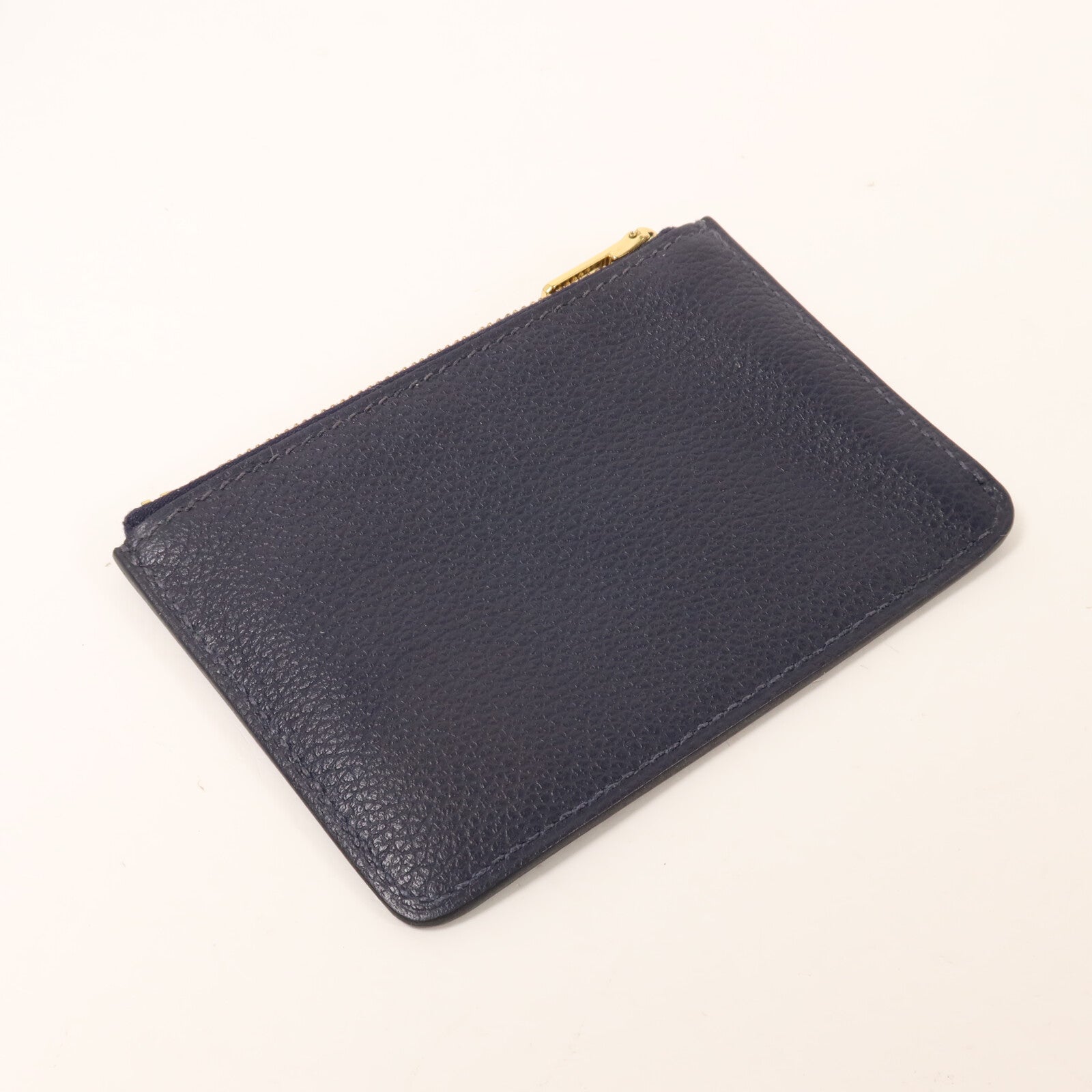 HERMES Evercolor皮革Roulis Slim Wallet錢包Bleu Nuit