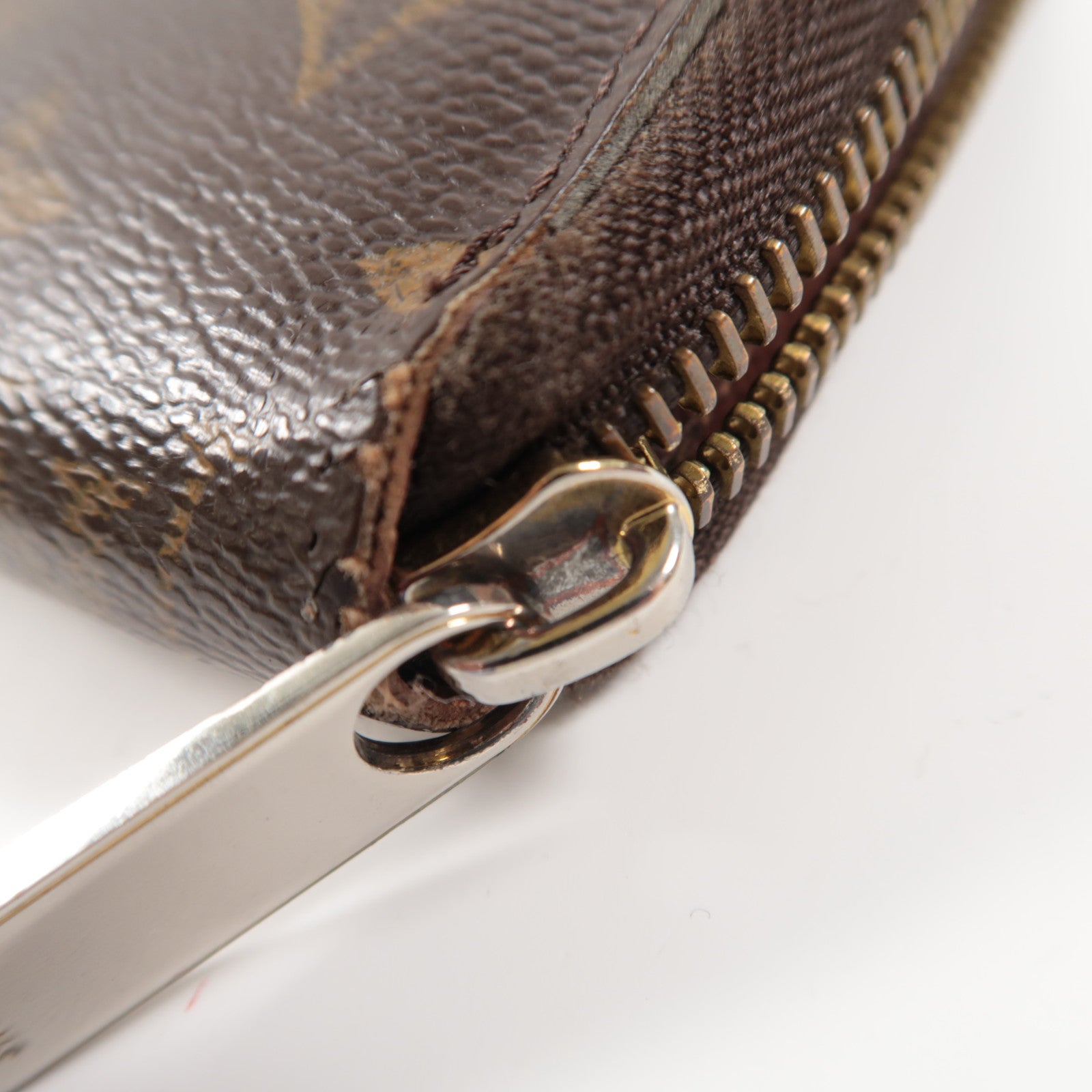 LOUIS VUITTON Monogram Long Wallet銀扣/金扣長錢包啡色
