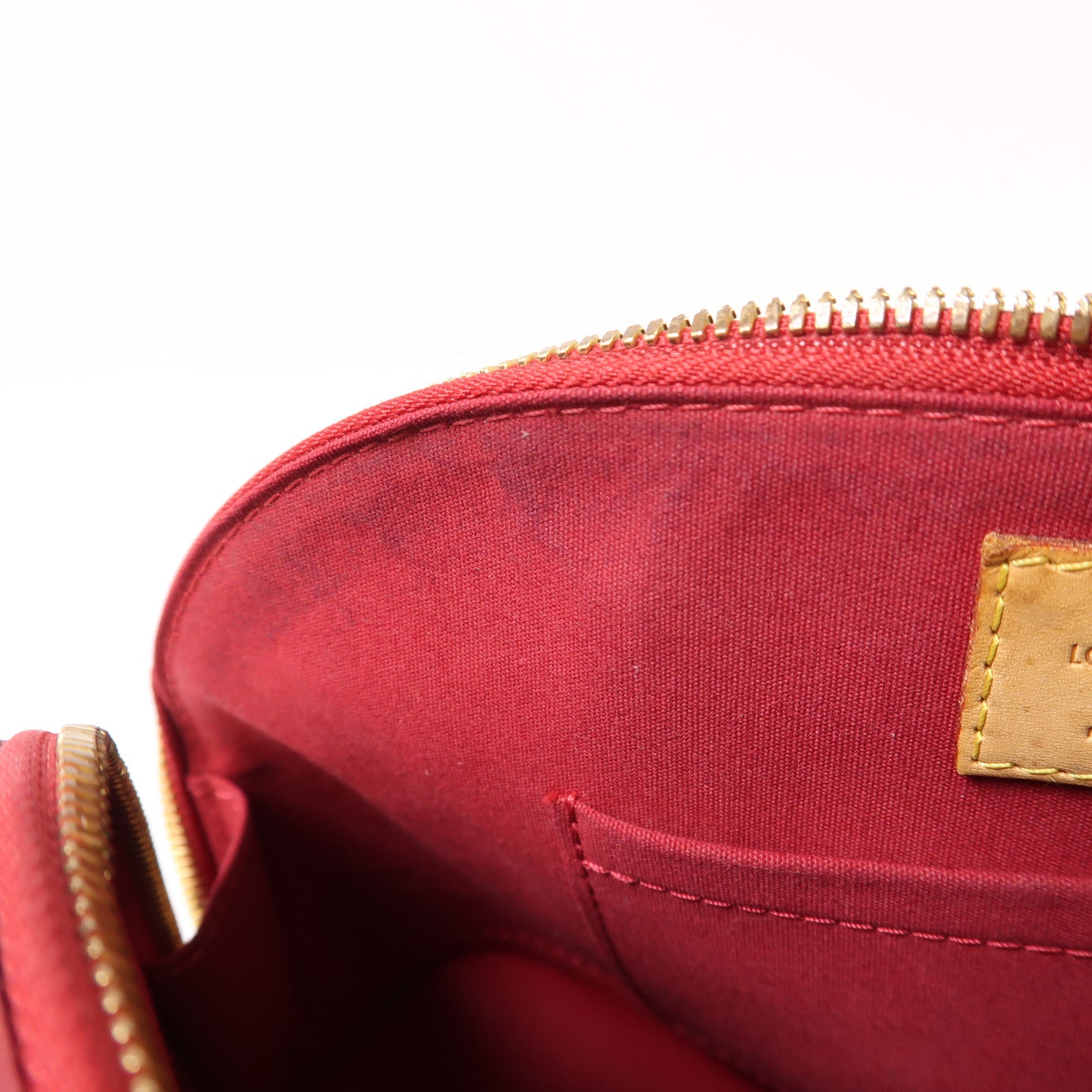 LOUIS VUITTON Monogram Vernis Alma BB金扣手挽肩背兩用袋