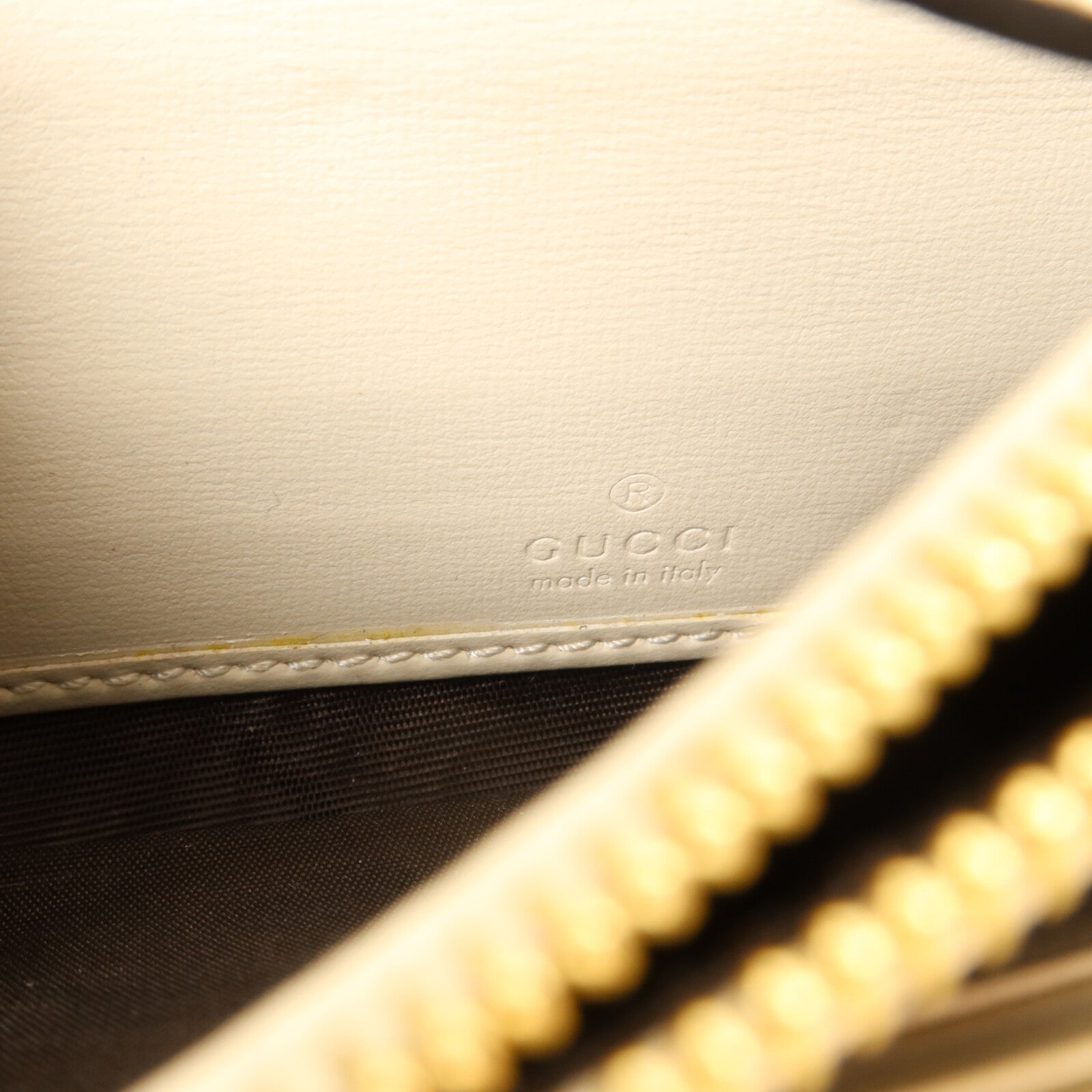 GUCCI 牛皮皮革Wallet With Chain鏈帶肩背袋